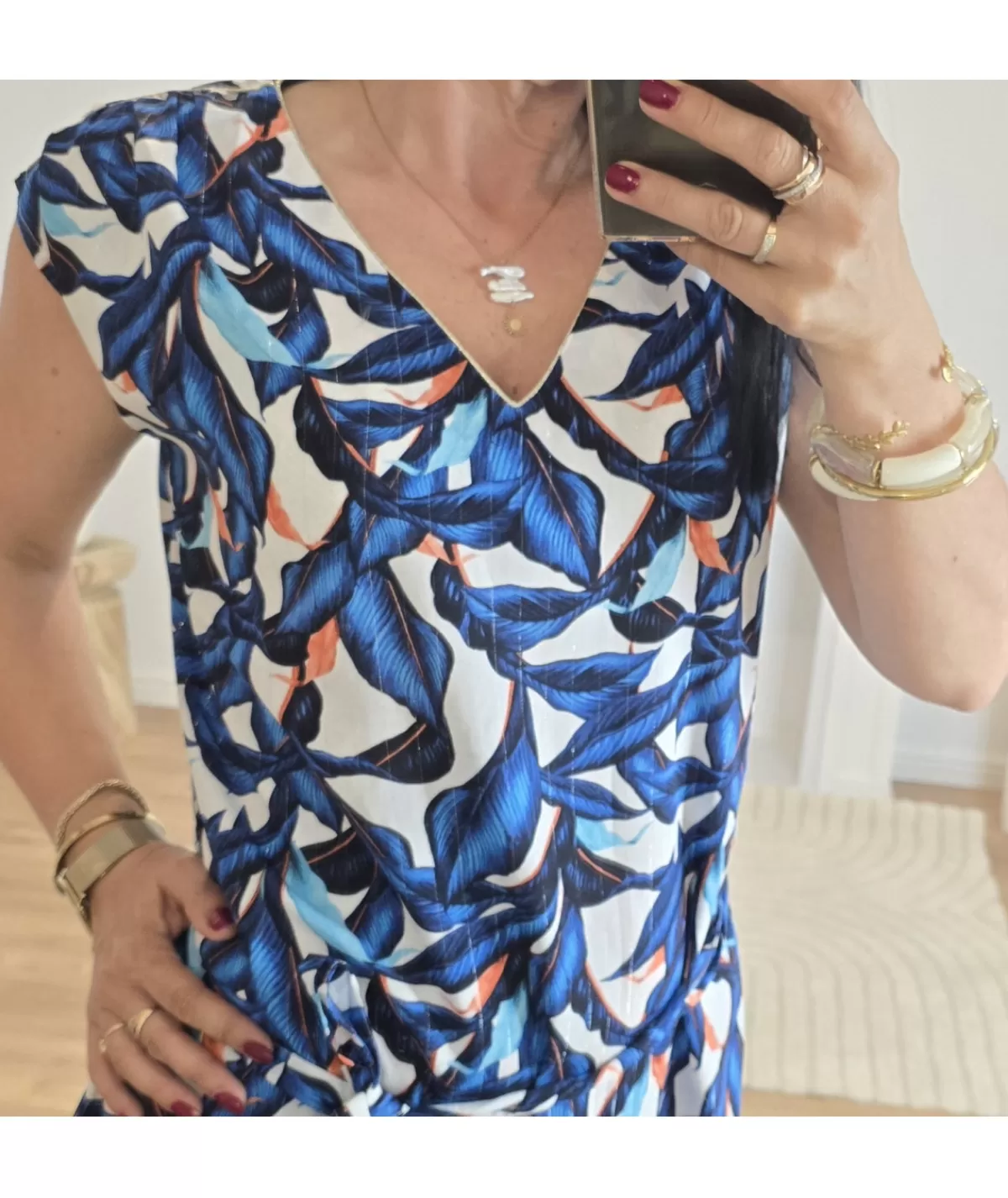 La boutique de Lilie Robes>ROBE NISMA Bleu