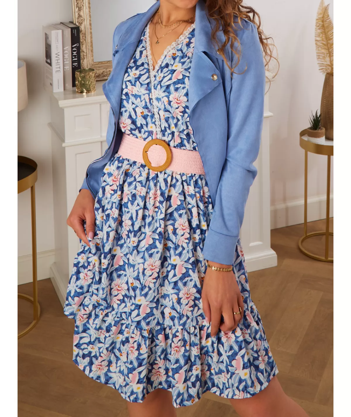 La boutique de Lilie Robes>ROBE ORLANE Bleu