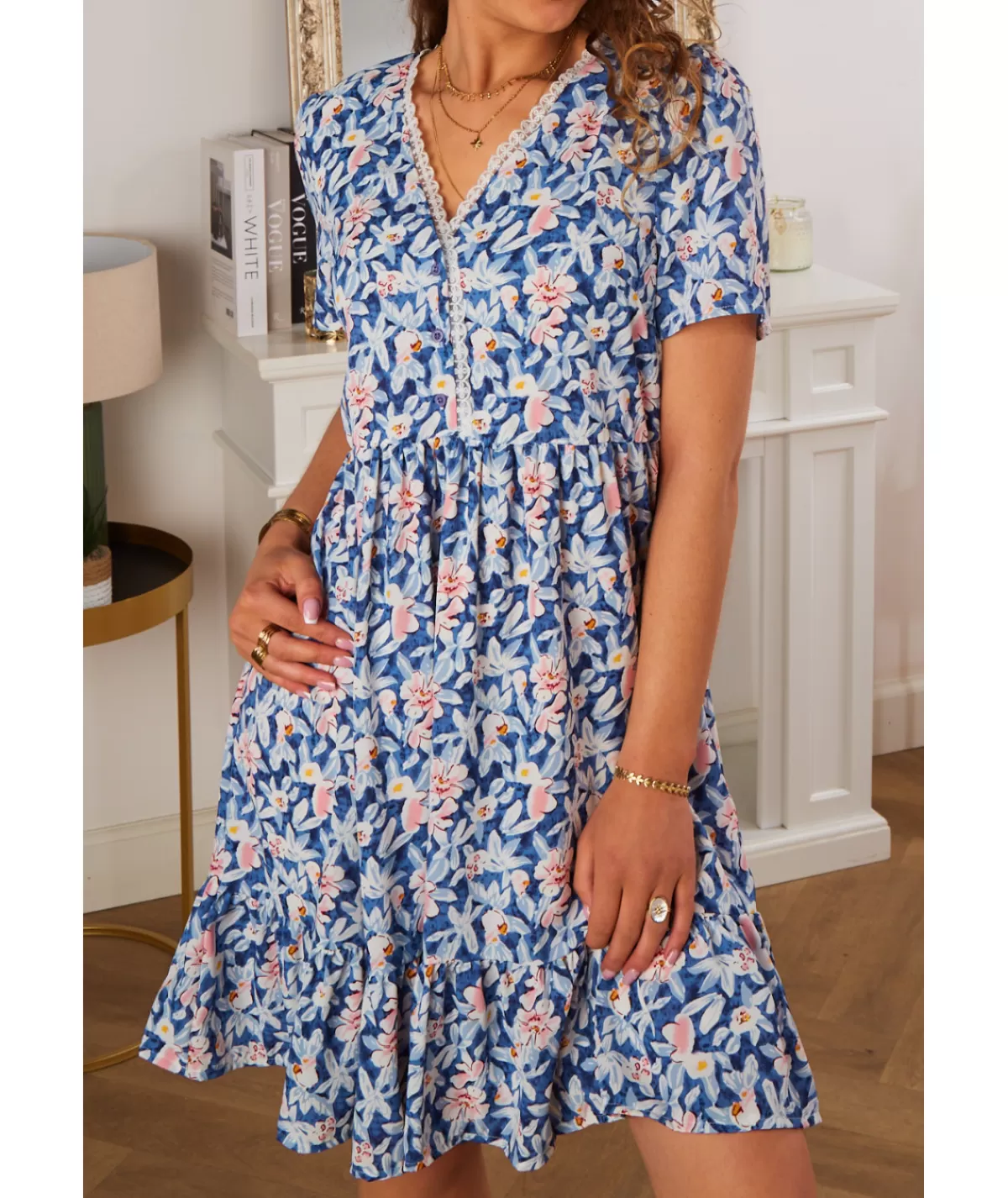 La boutique de Lilie Robes>ROBE ORLANE Bleu