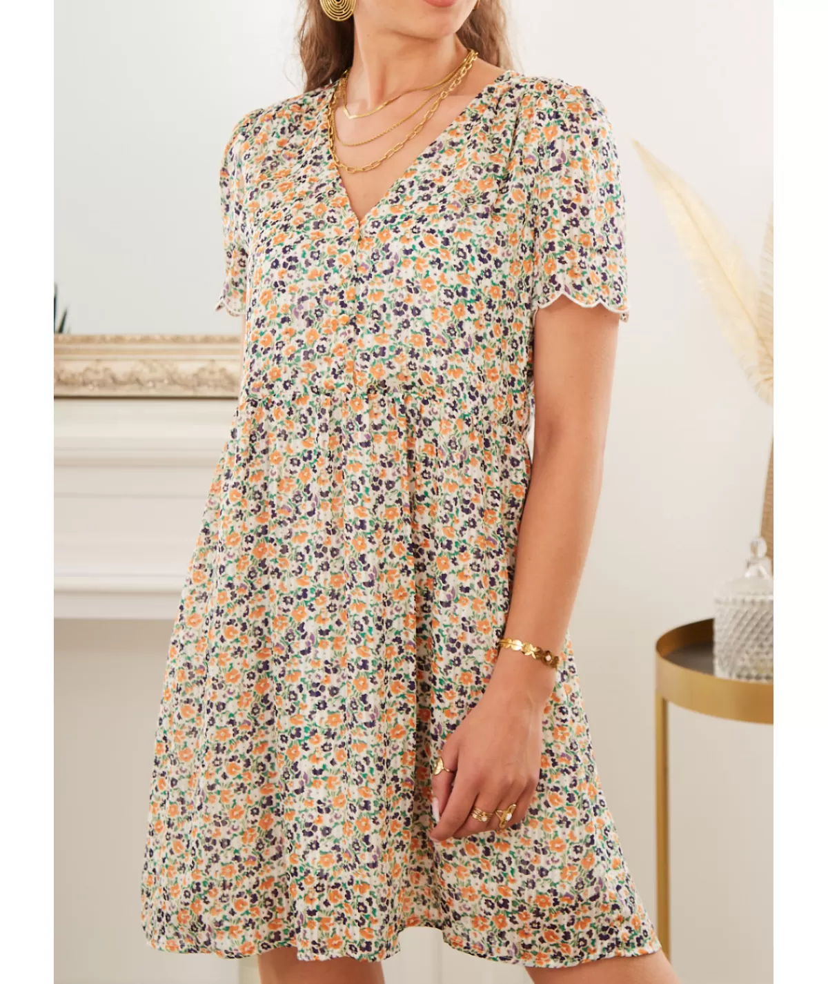 La boutique de Lilie Robes>ROBE PAULINA Blanc