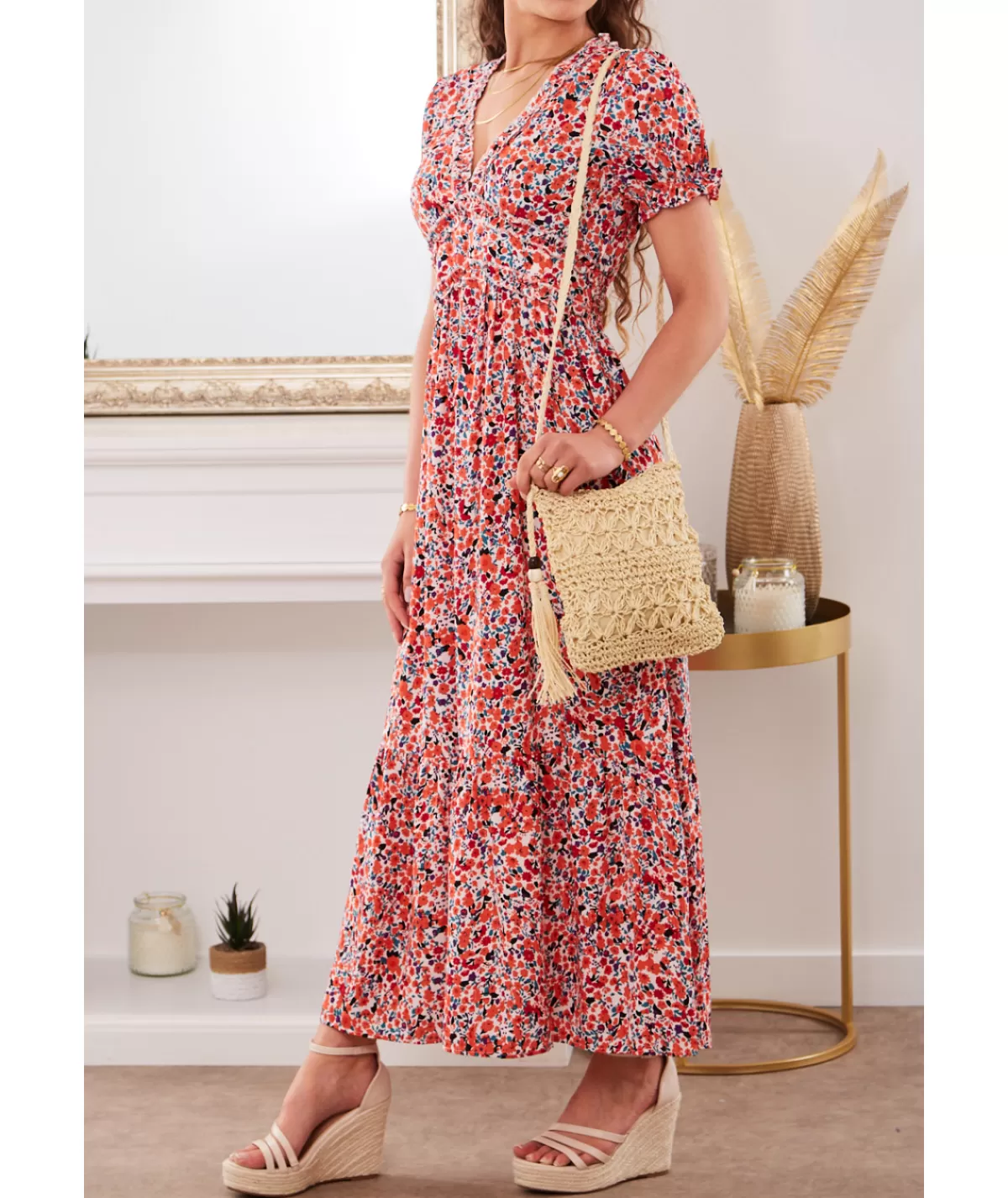 La boutique de Lilie Robes>ROBE PERRY Orange