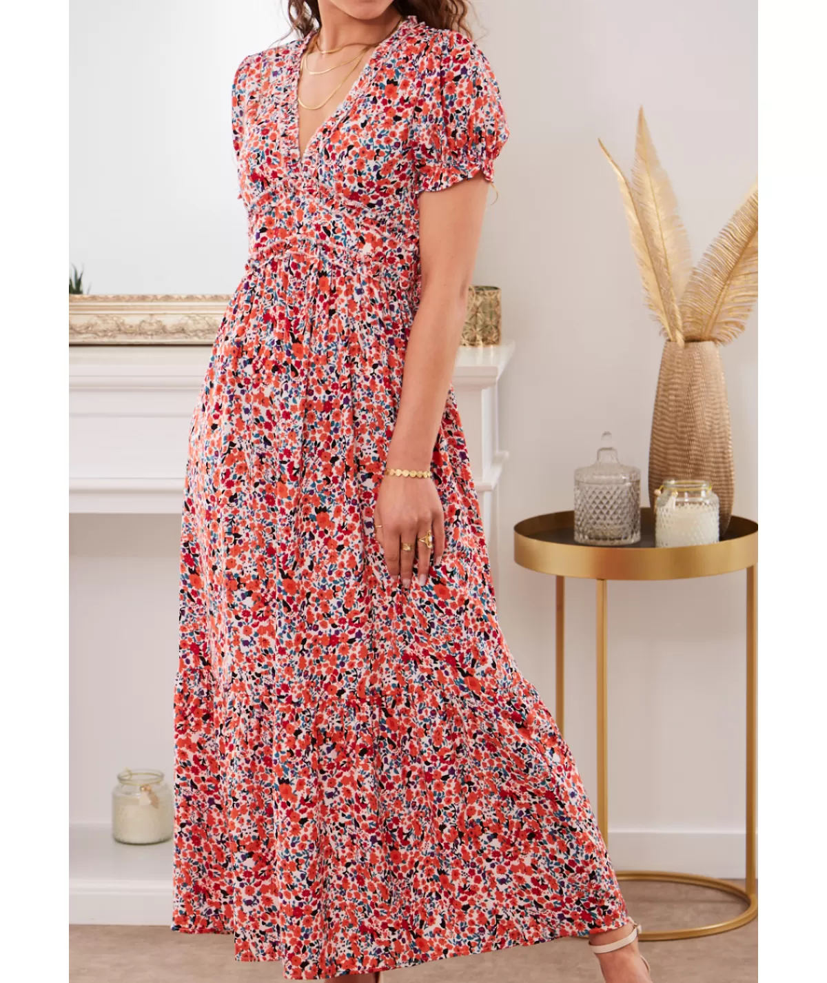 La boutique de Lilie Robes>ROBE PERRY Orange
