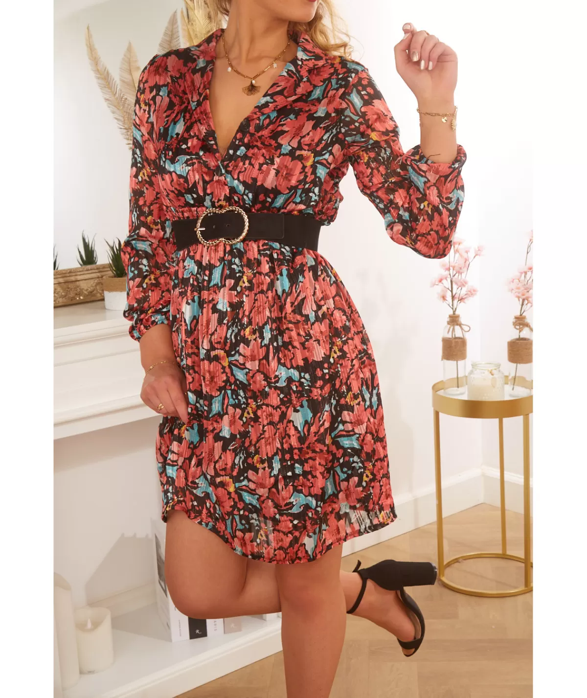 La boutique de Lilie Robes>ROBE POLINA COURTE Noir