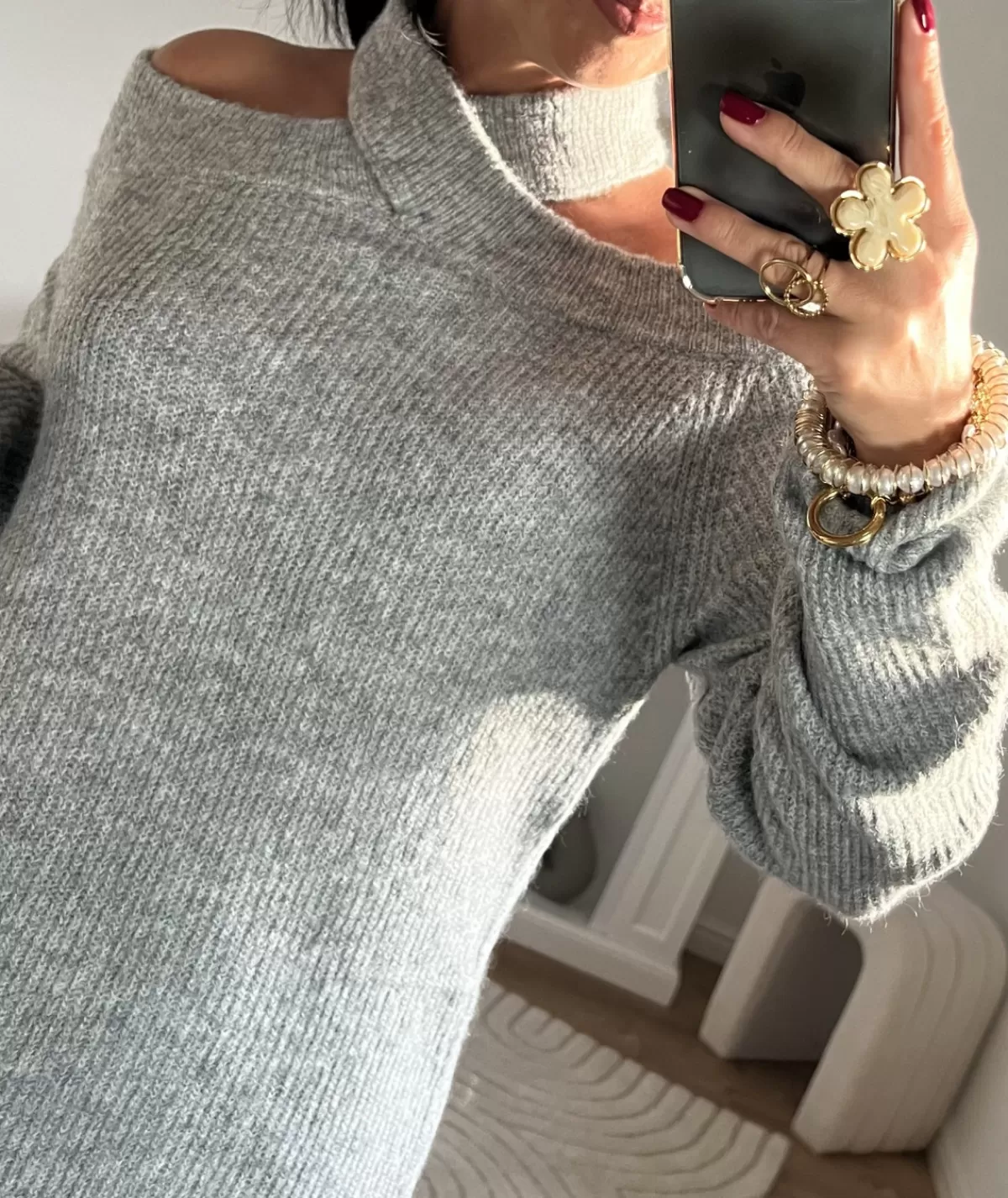 La boutique de Lilie Robes>ROBE PULL PRUNA Gris