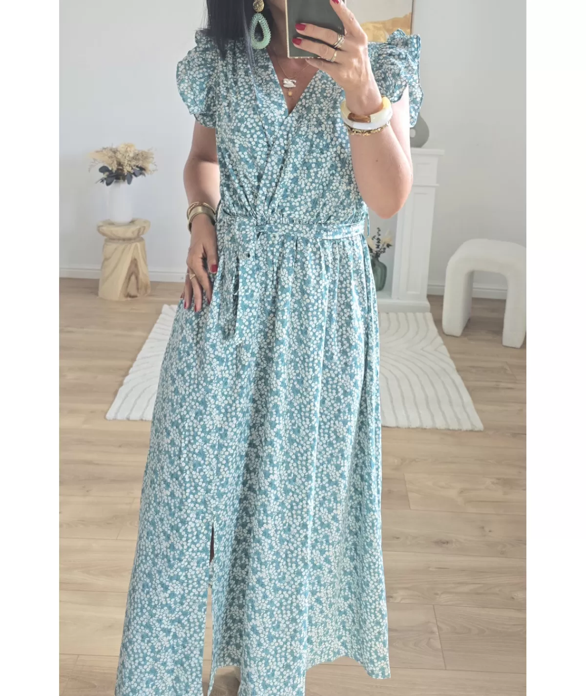 La boutique de Lilie Robes>ROBE ROMANE Vert