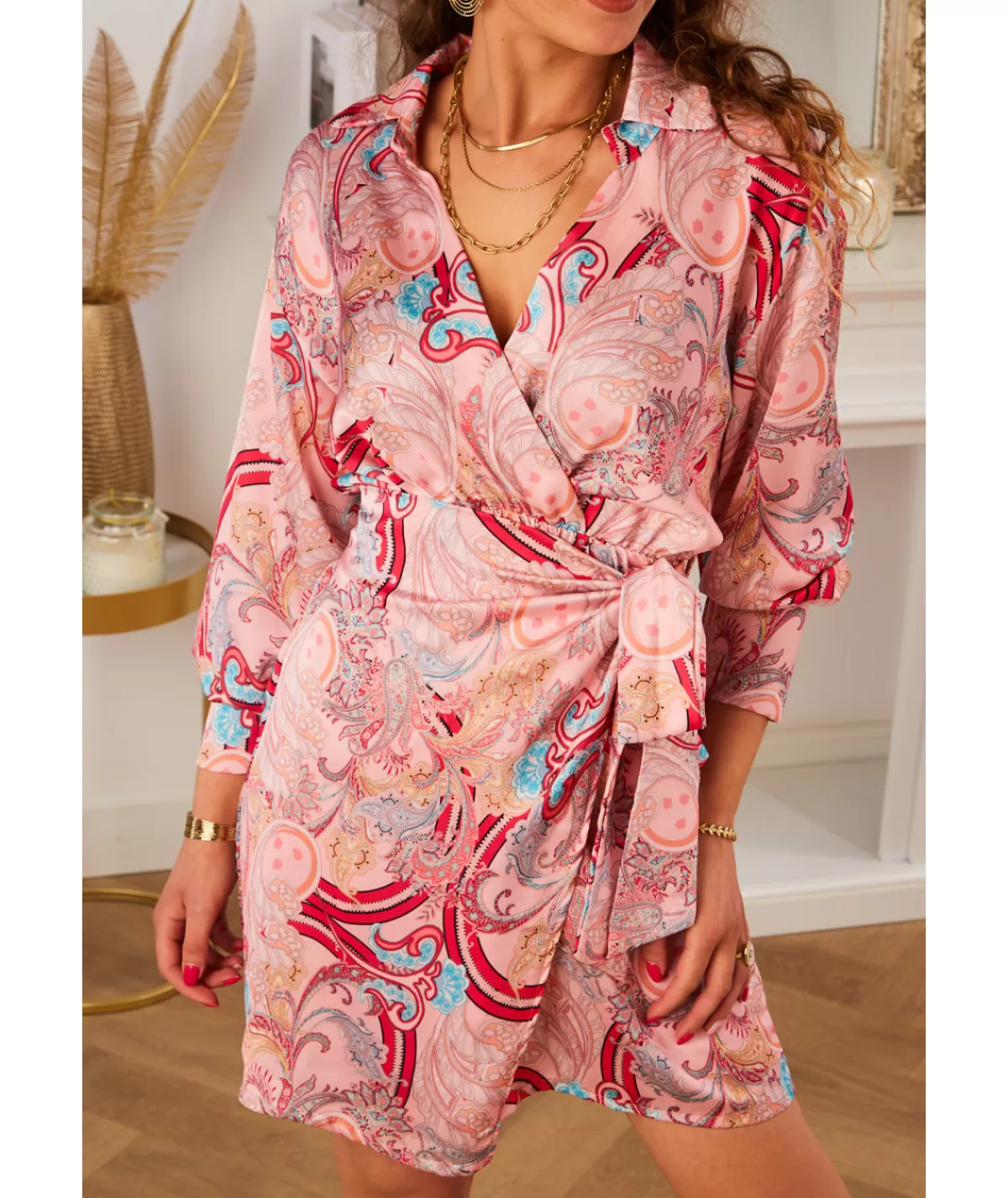 La boutique de Lilie Robes>ROBE ROSALIE Rose
