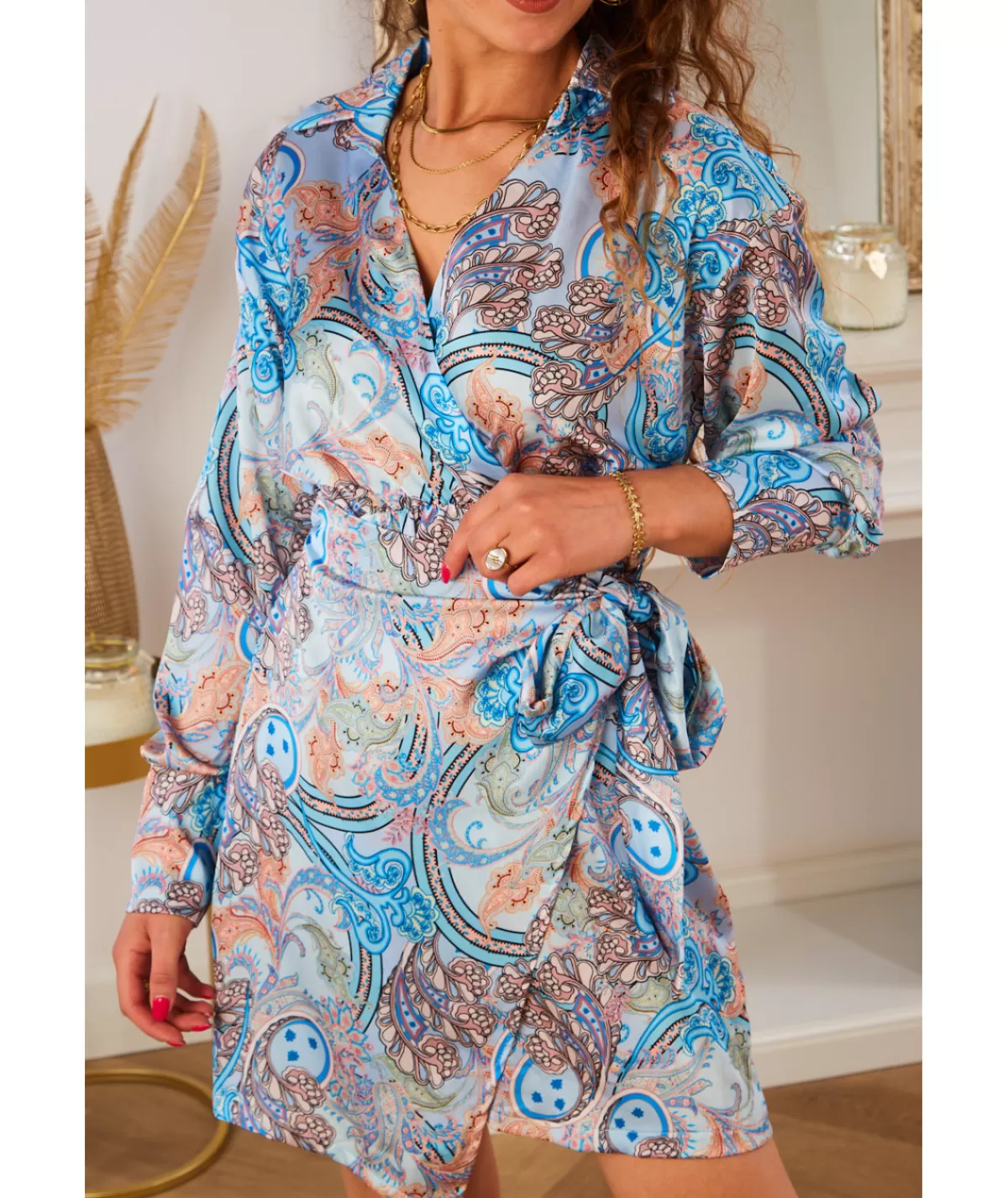 La boutique de Lilie Robes>ROBE ROSALIE Bleu