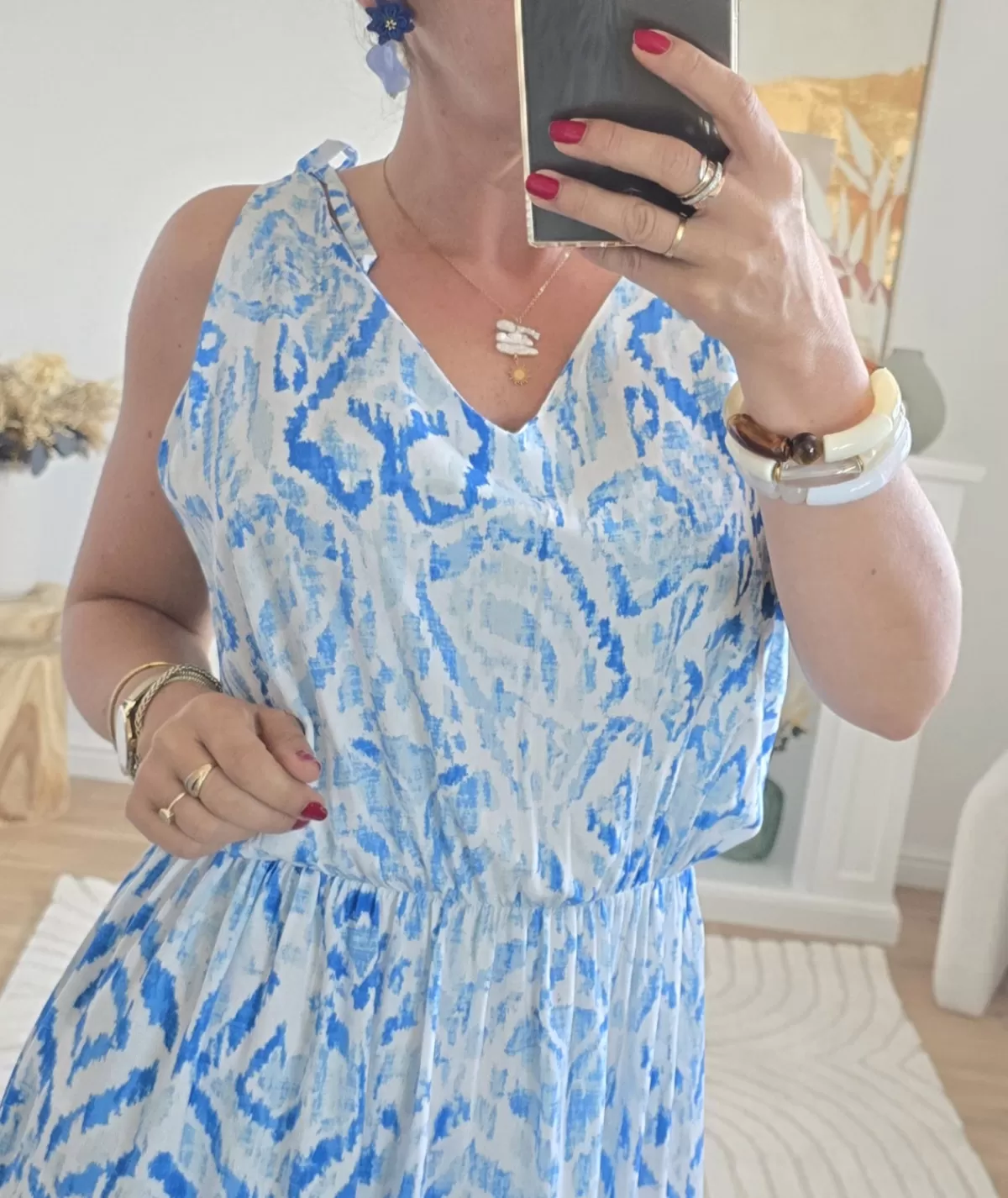 La boutique de Lilie Robes>ROBE ROSY Bleu