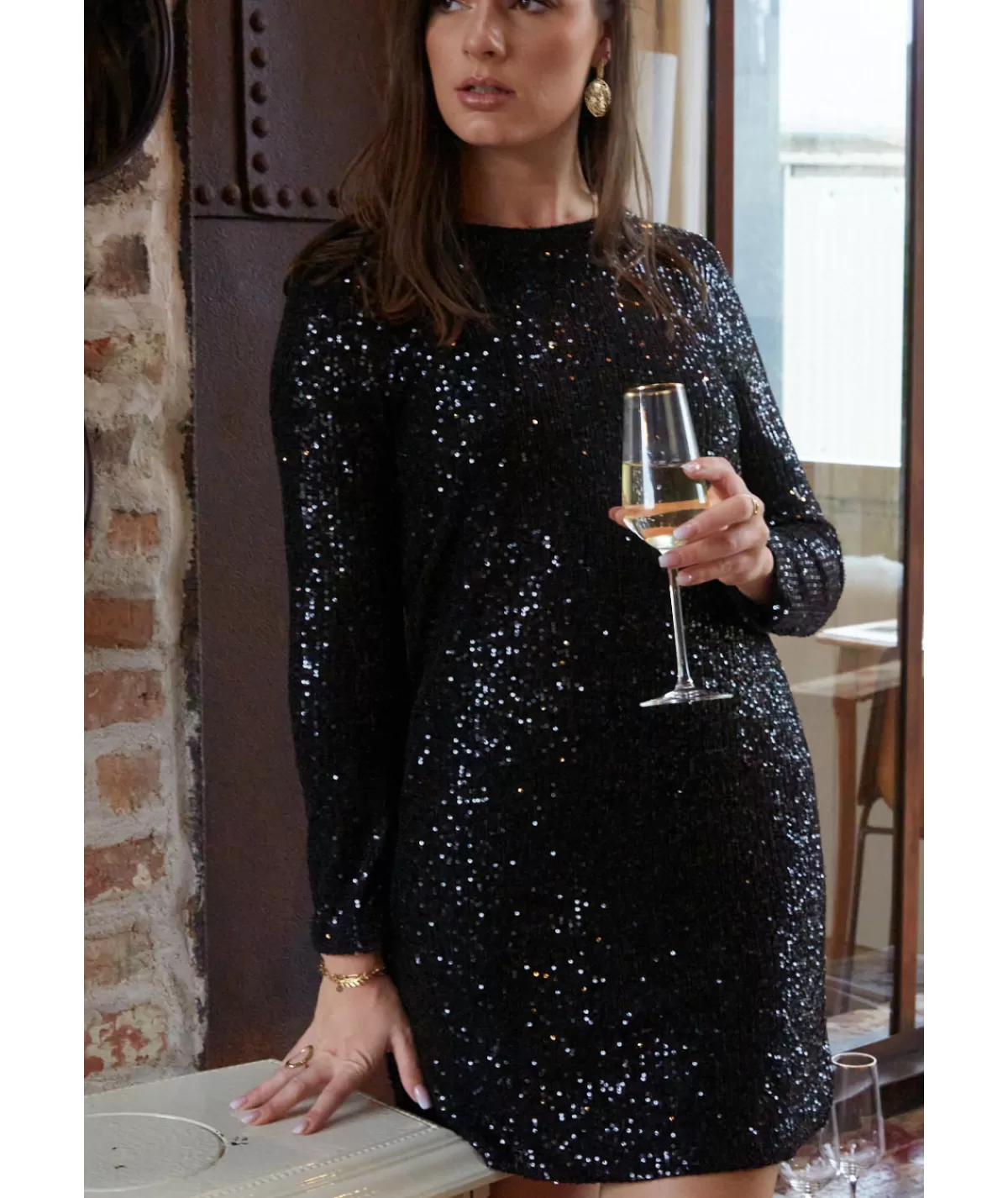 La boutique de Lilie Robes>ROBE SABRINA Noir