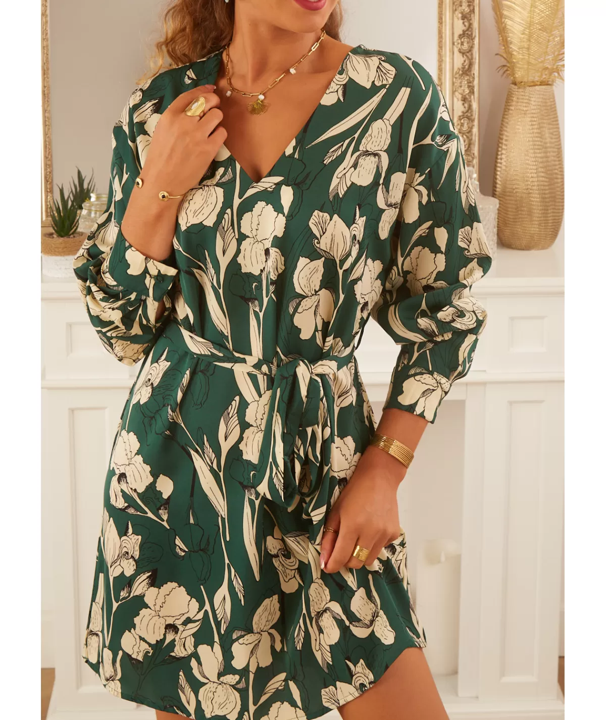 La boutique de Lilie Robes>ROBE SABRINA Vert