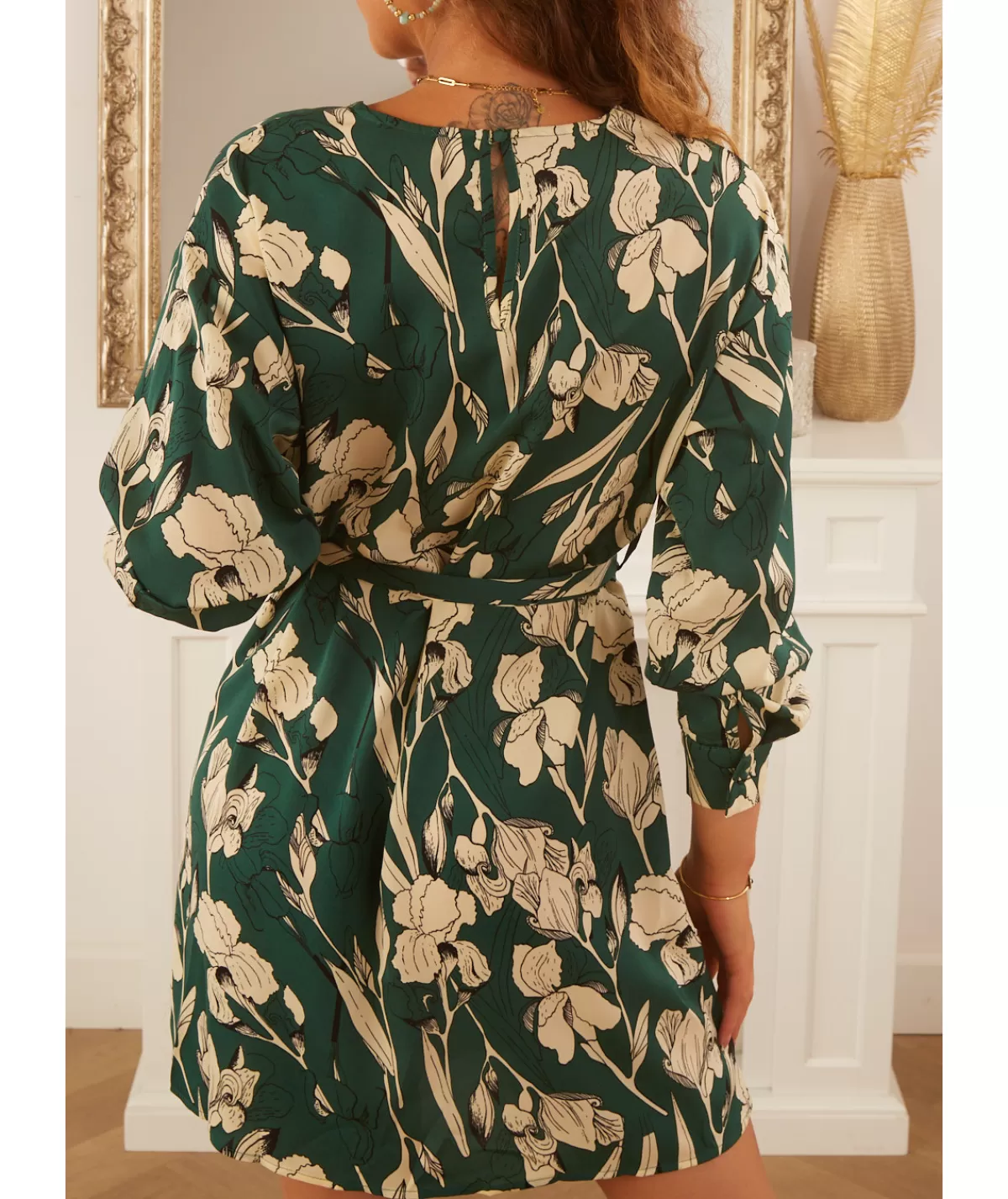 La boutique de Lilie Robes>ROBE SABRINA Vert