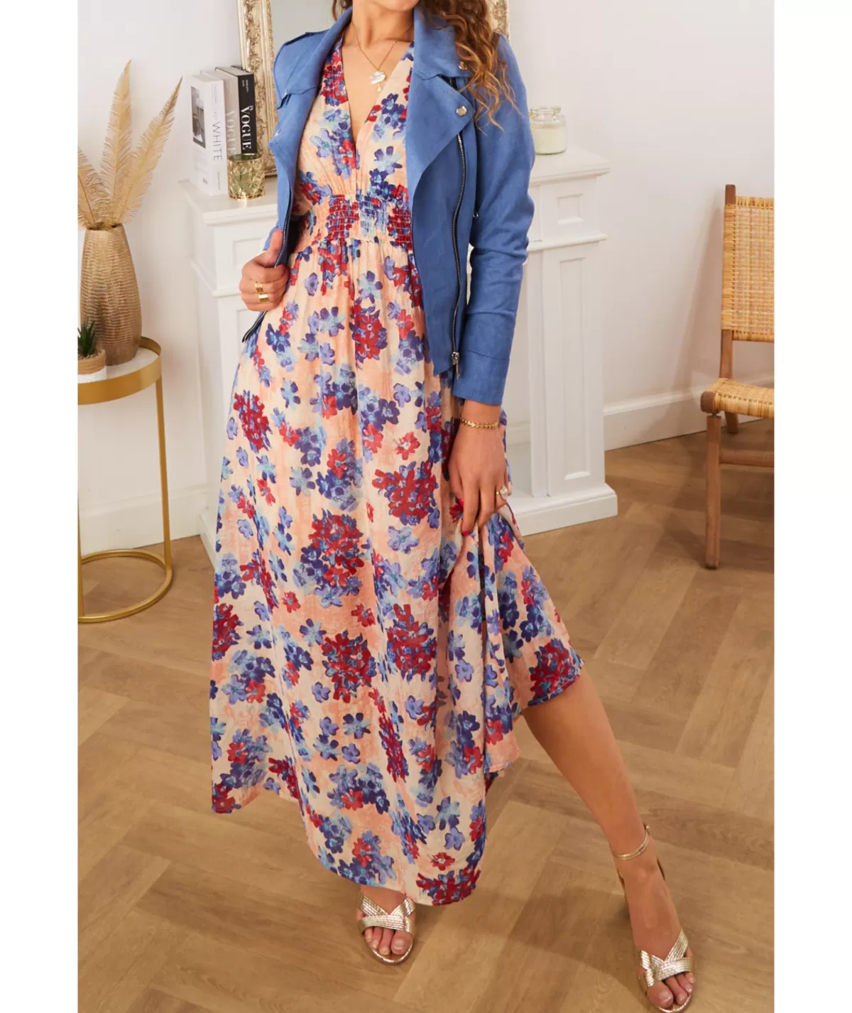 La boutique de Lilie Robes>ROBE SACHA Bleu