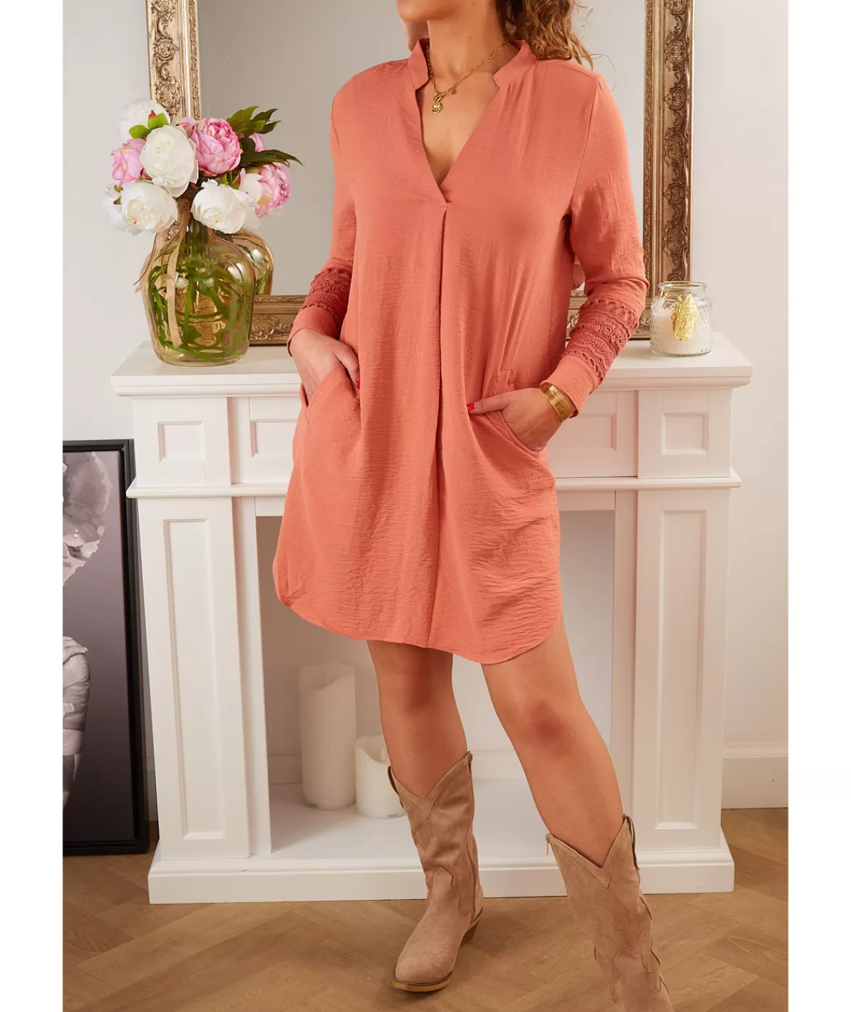 La boutique de Lilie Robes>ROBE SAMIA Rose