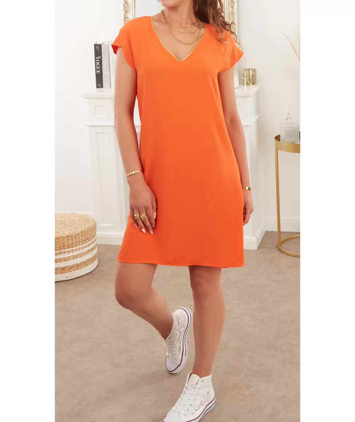La boutique de Lilie Robes>ROBE SAMIRA Orange