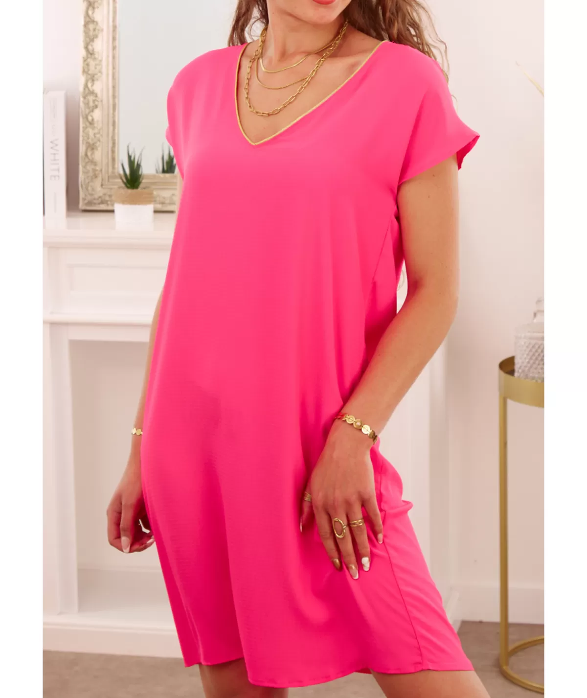 La boutique de Lilie Robes>ROBE SAMIRA Fushia