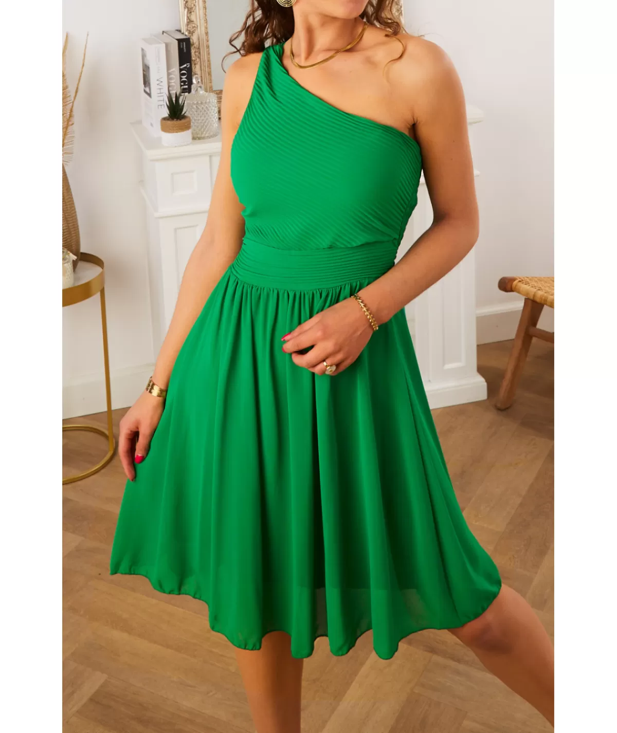 La boutique de Lilie Robes>ROBE SANDRA Vert