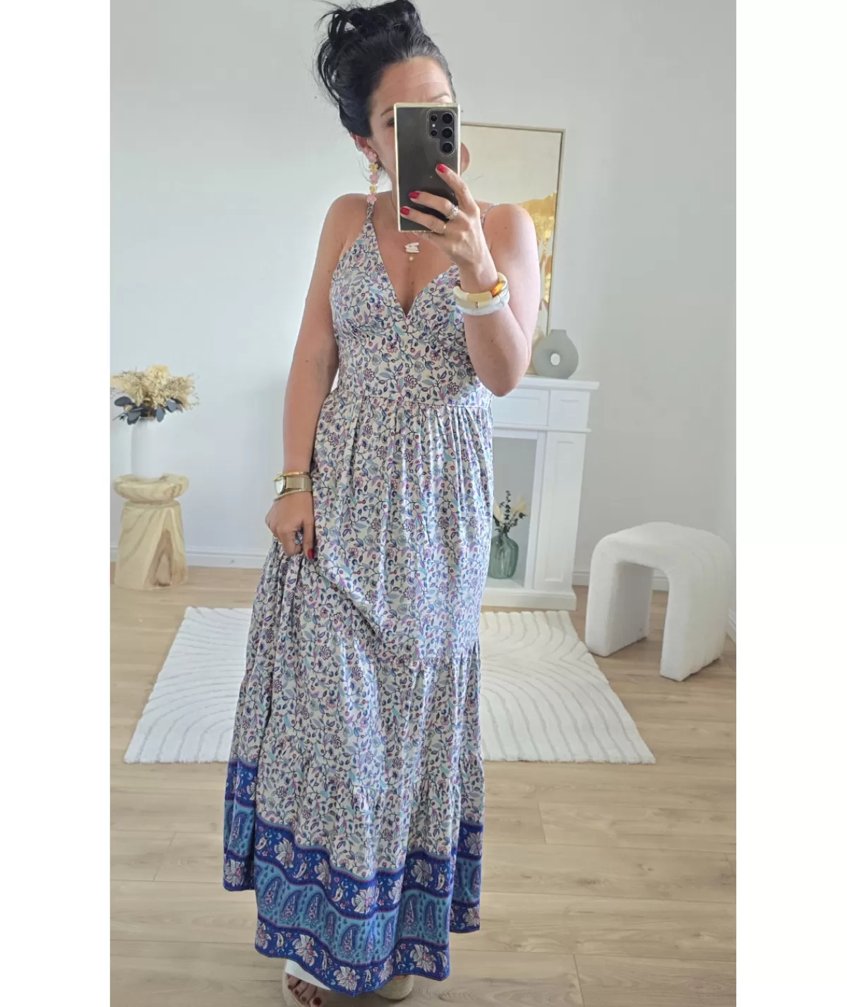La boutique de Lilie Robes>ROBE SANDRINE Bleu