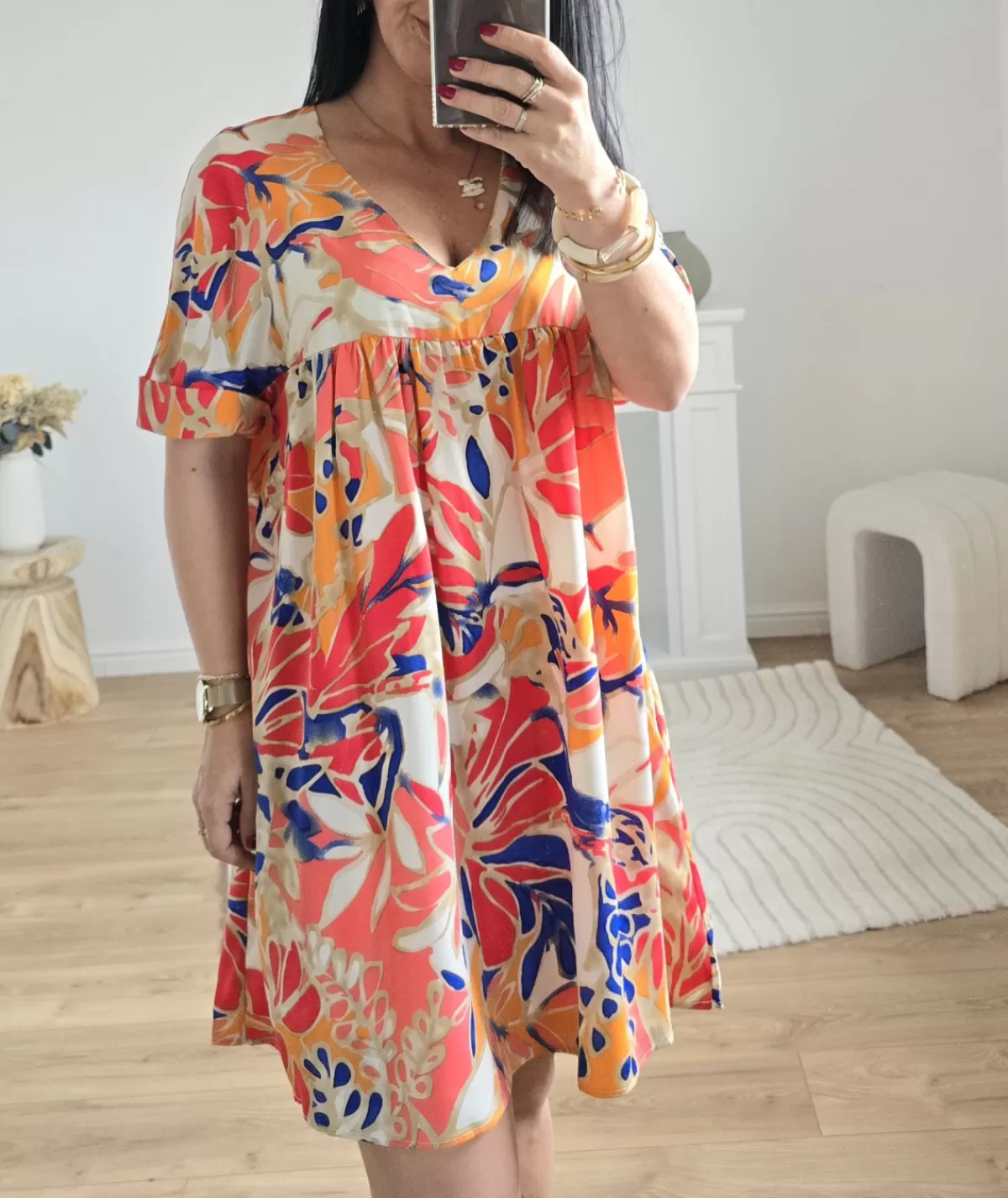 La boutique de Lilie Robes>ROBE SHORT ALBANE Rose