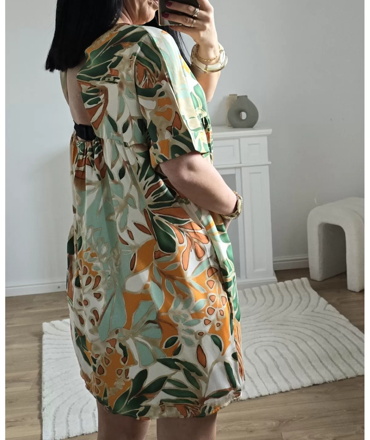 La boutique de Lilie Robes>ROBE SHORT ALBANE Vert