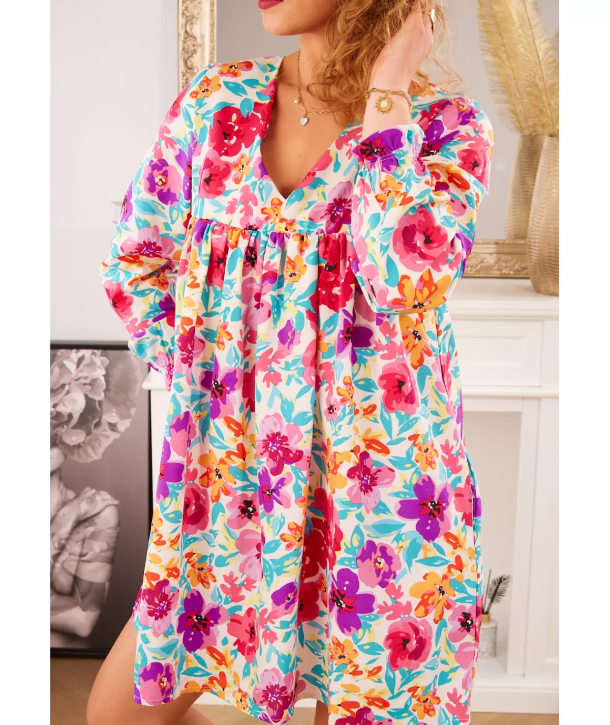 La boutique de Lilie Robes>ROBE SHORT SONIA II Blanc