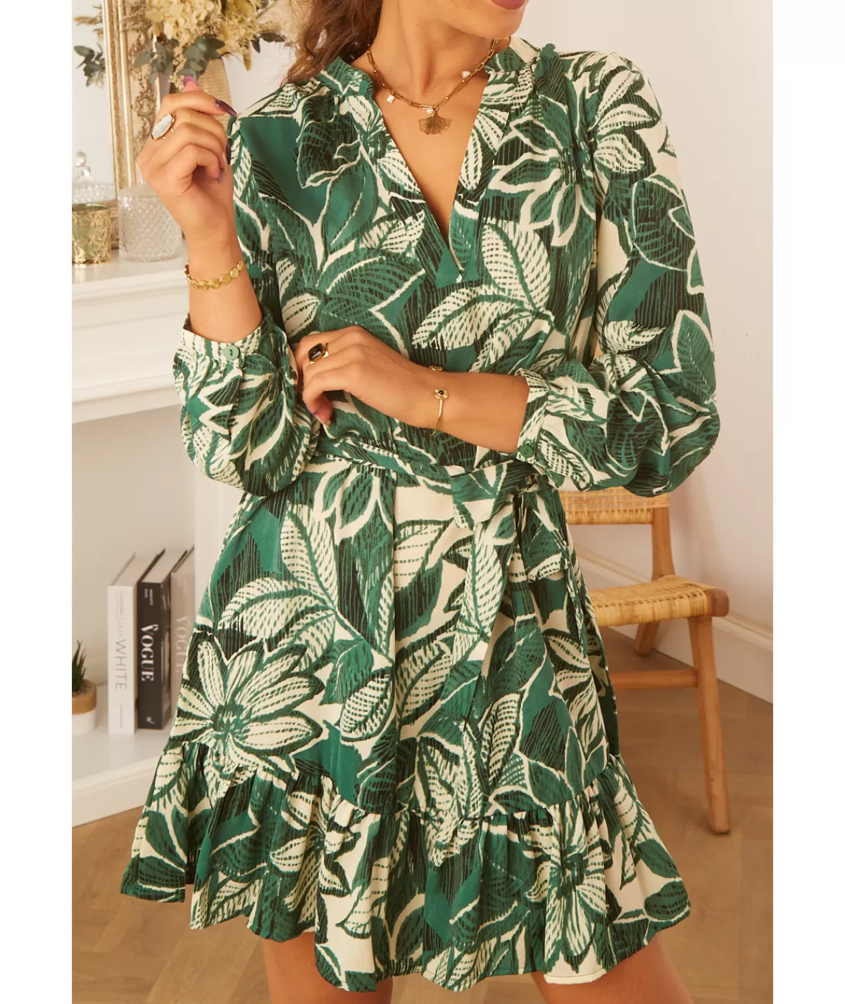 La boutique de Lilie Robes>ROBE SOPHIA Vert