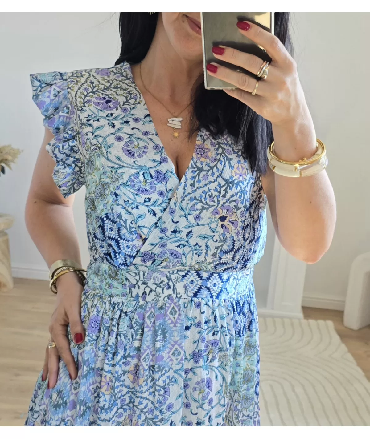 La boutique de Lilie Robes>ROBE SWANA Bleu
