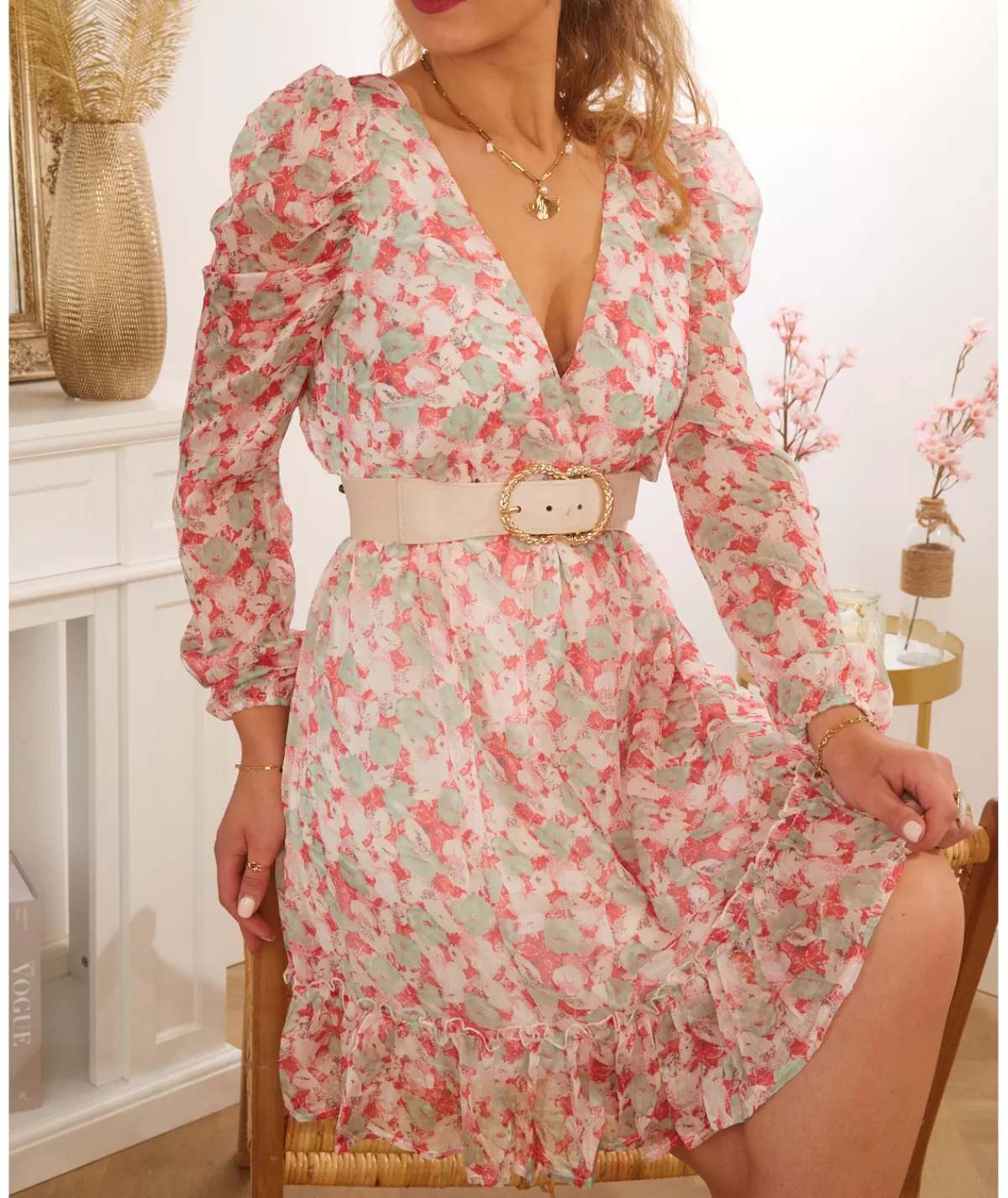 La boutique de Lilie Robes>ROBE TAHIS Rose