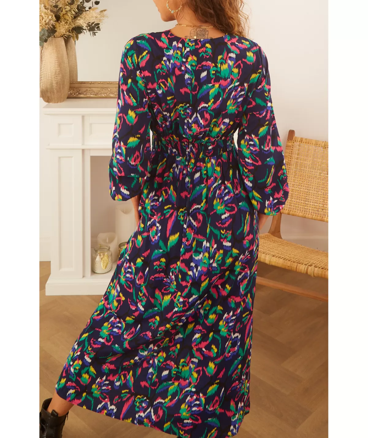 La boutique de Lilie Robes>ROBE TAMARA LONGUE Marine