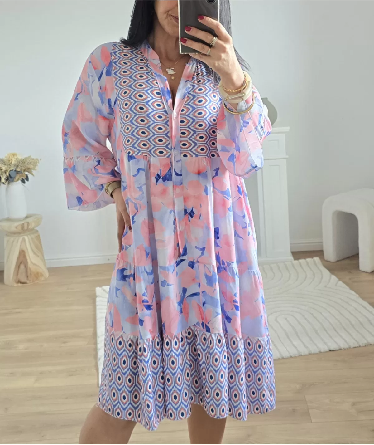 La boutique de Lilie Robes>ROBE THEOPHILE Bleu