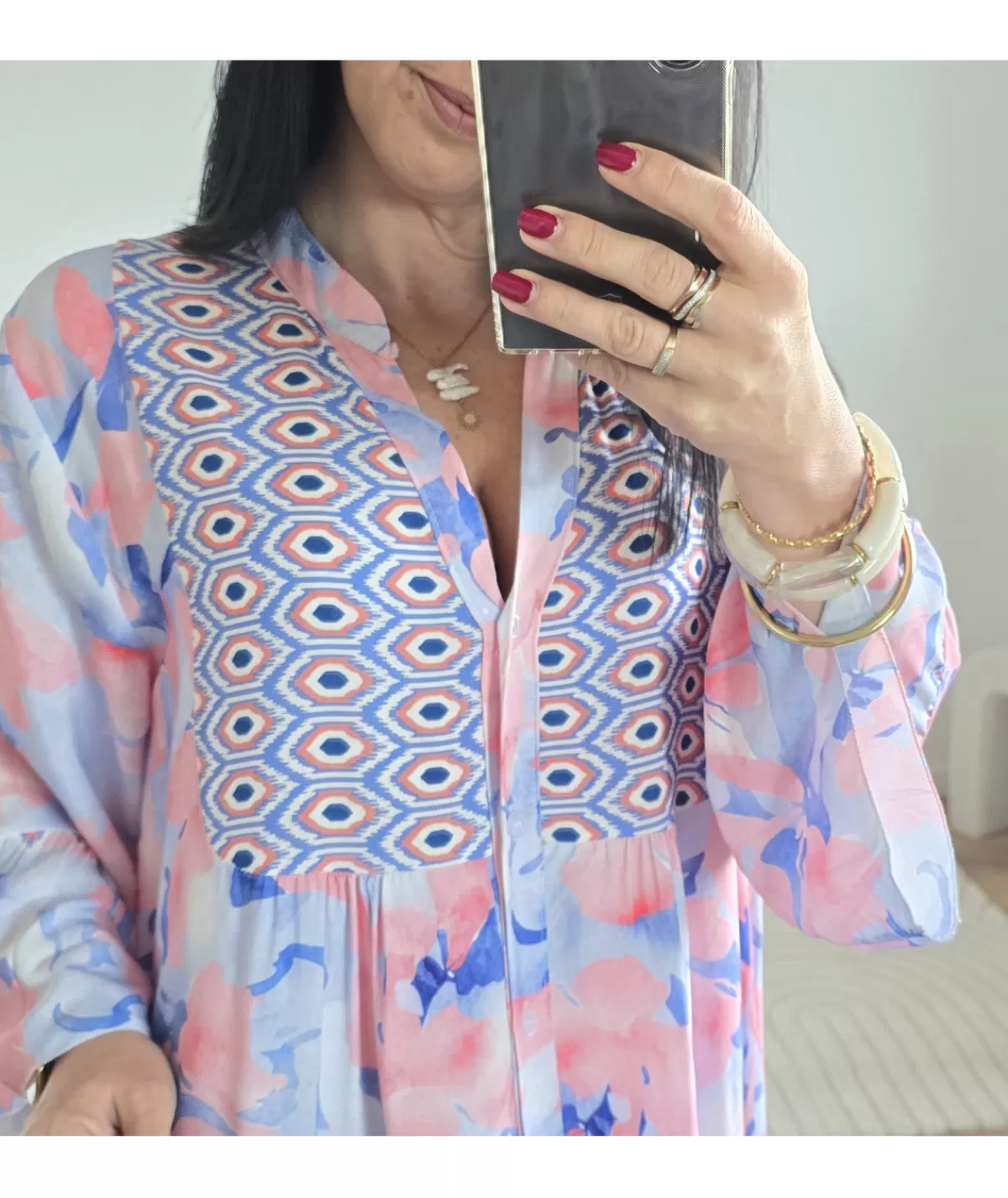 La boutique de Lilie Robes>ROBE THEOPHILE Bleu