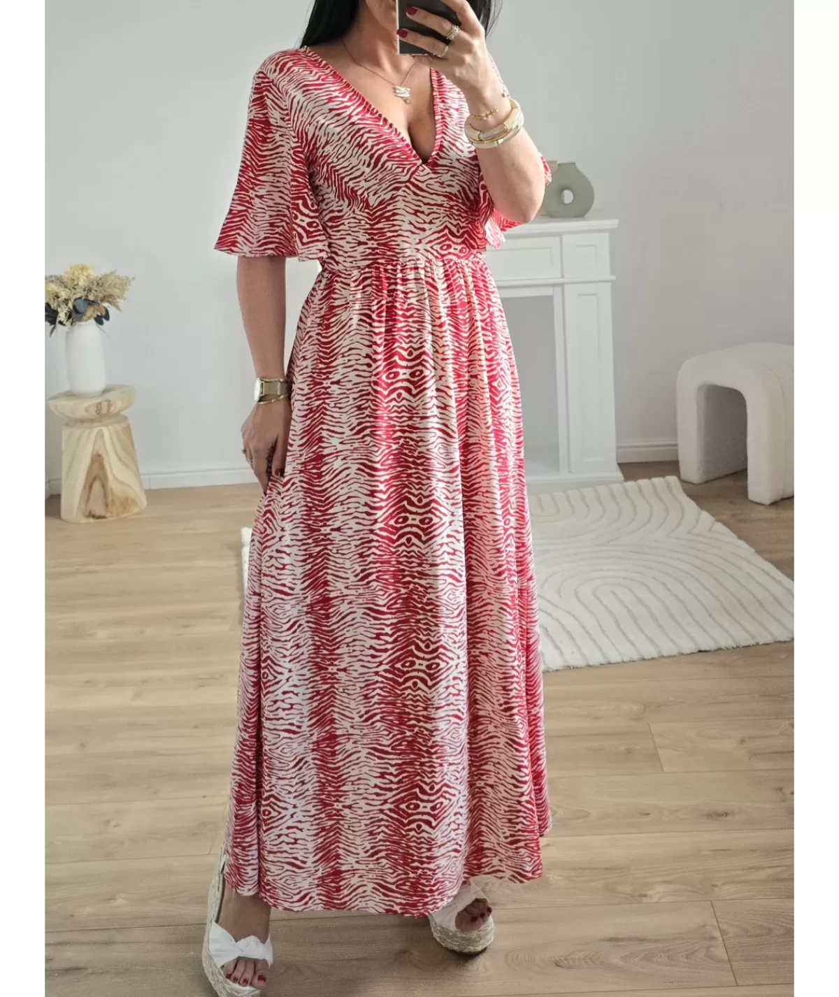 La boutique de Lilie Robes>ROBE TRESSY LONGUE Rouge