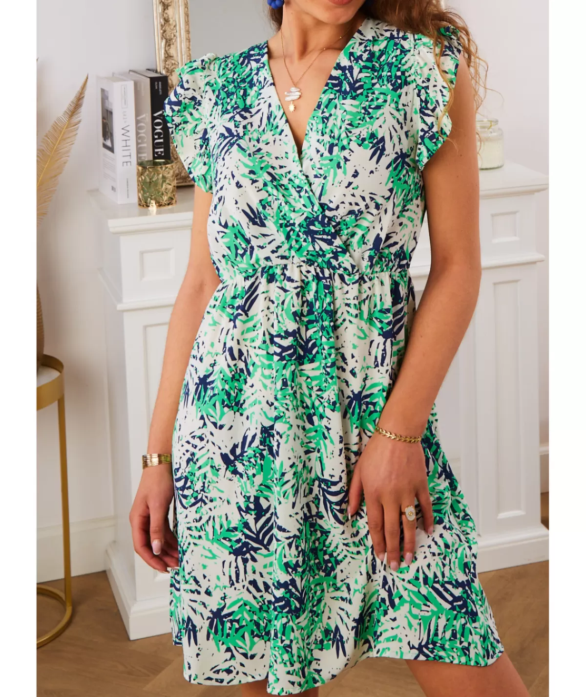 La boutique de Lilie Robes>ROBE VERONIQUE Vert
