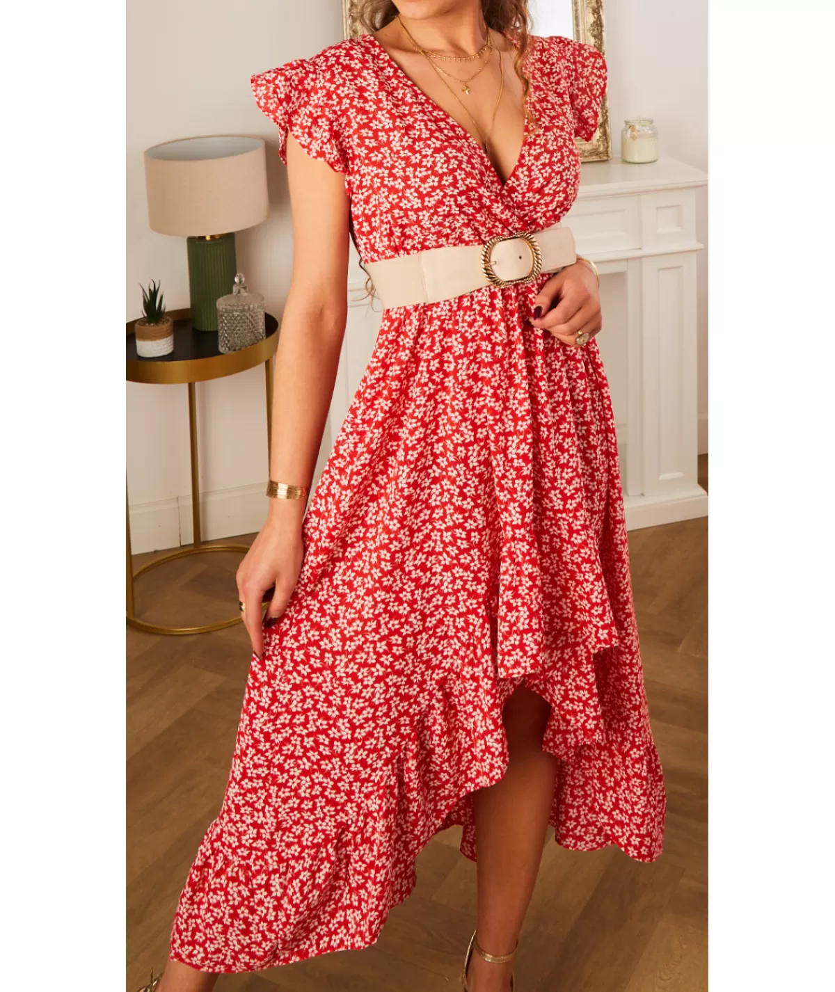 La boutique de Lilie Robes>ROBE VIRGILE Rouge