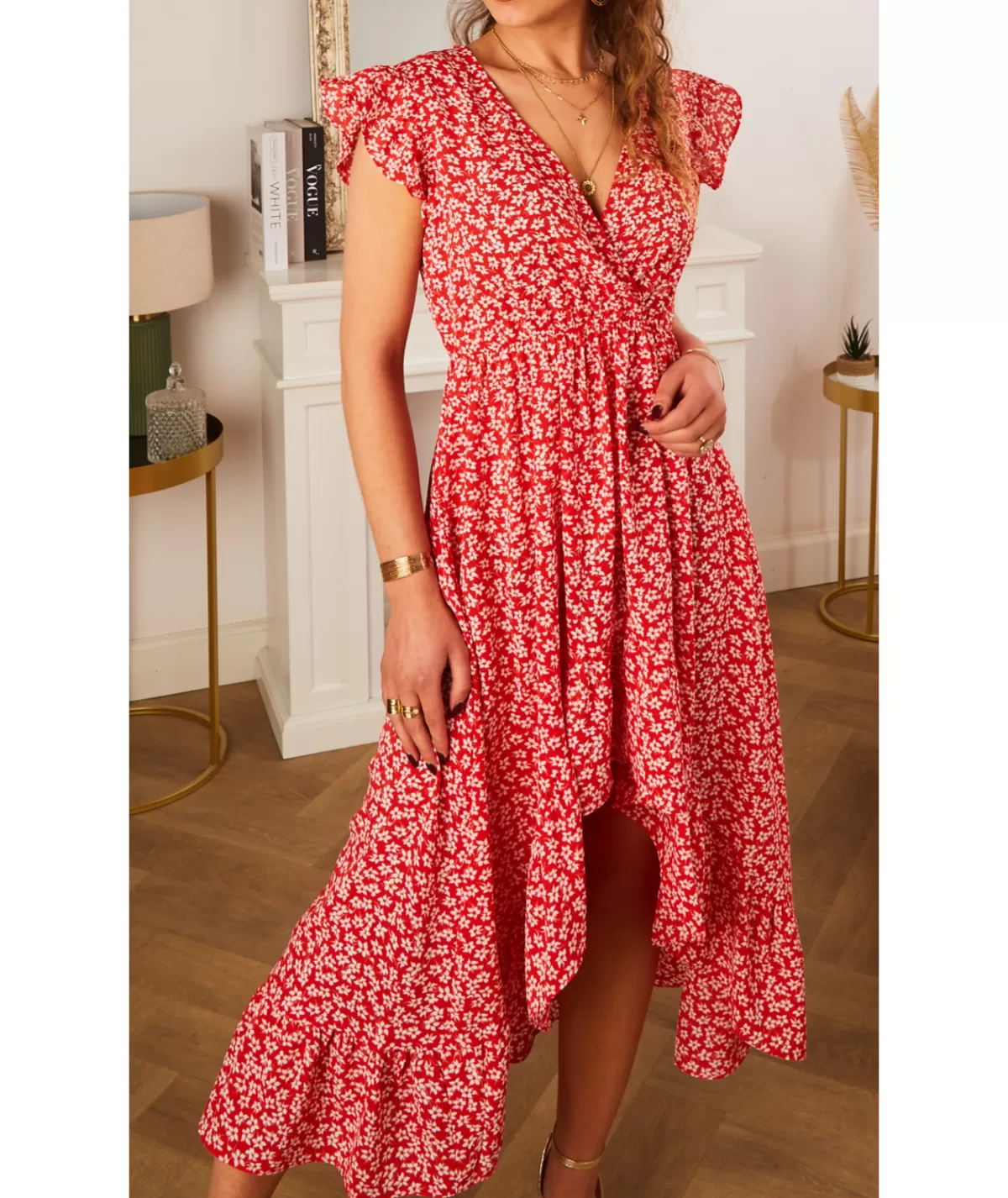 La boutique de Lilie Robes>ROBE VIRGILE Rouge