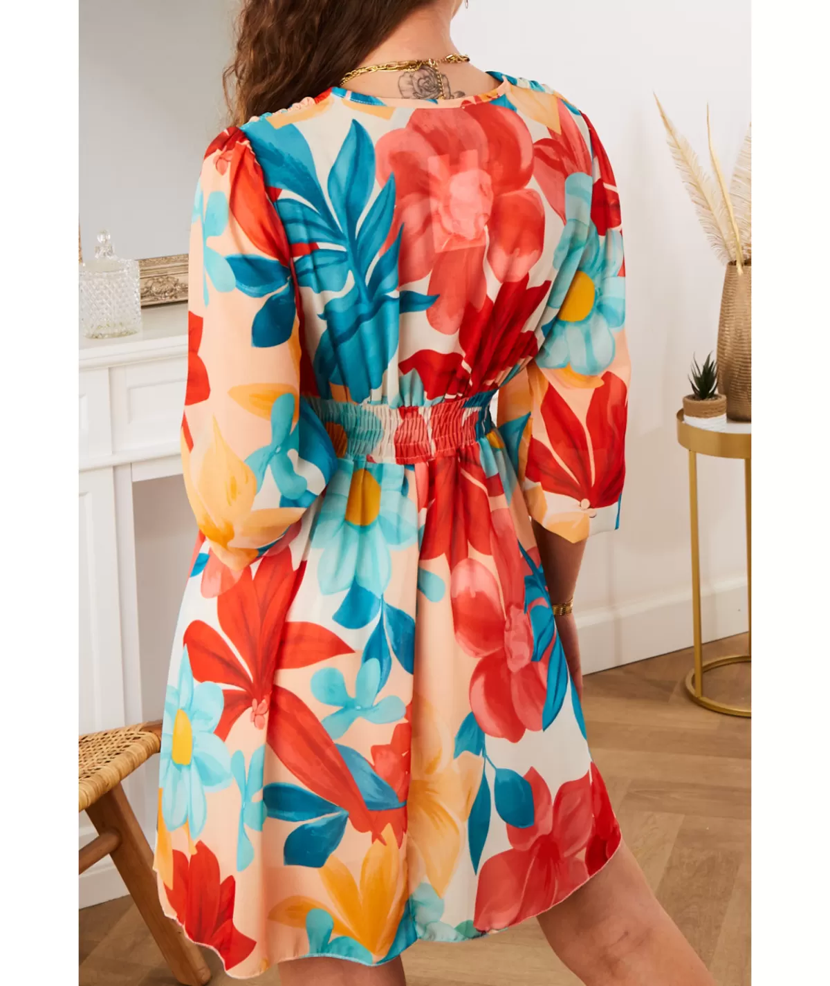 La boutique de Lilie Robes>ROBE VIVIANE Bleu