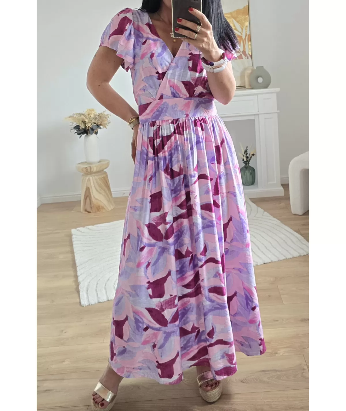 La boutique de Lilie Robes>ROBE VIVIANKA Rose