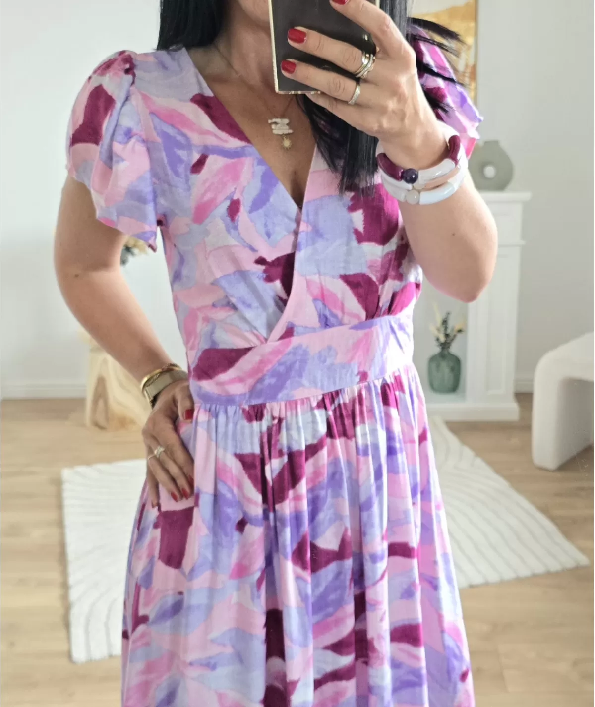 La boutique de Lilie Robes>ROBE VIVIANKA Rose