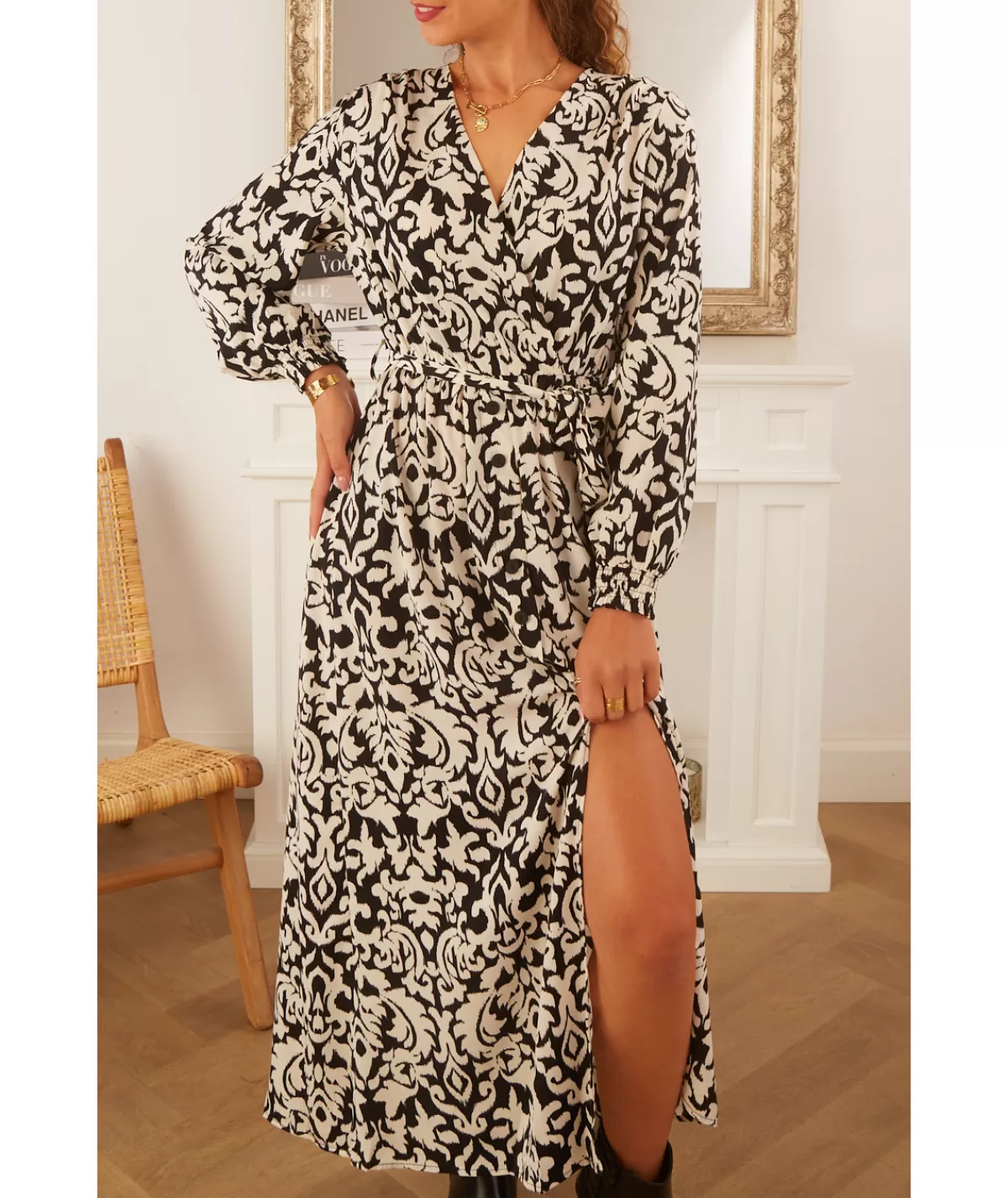 La boutique de Lilie Robes>ROBE WENDIE LONGUE Noir