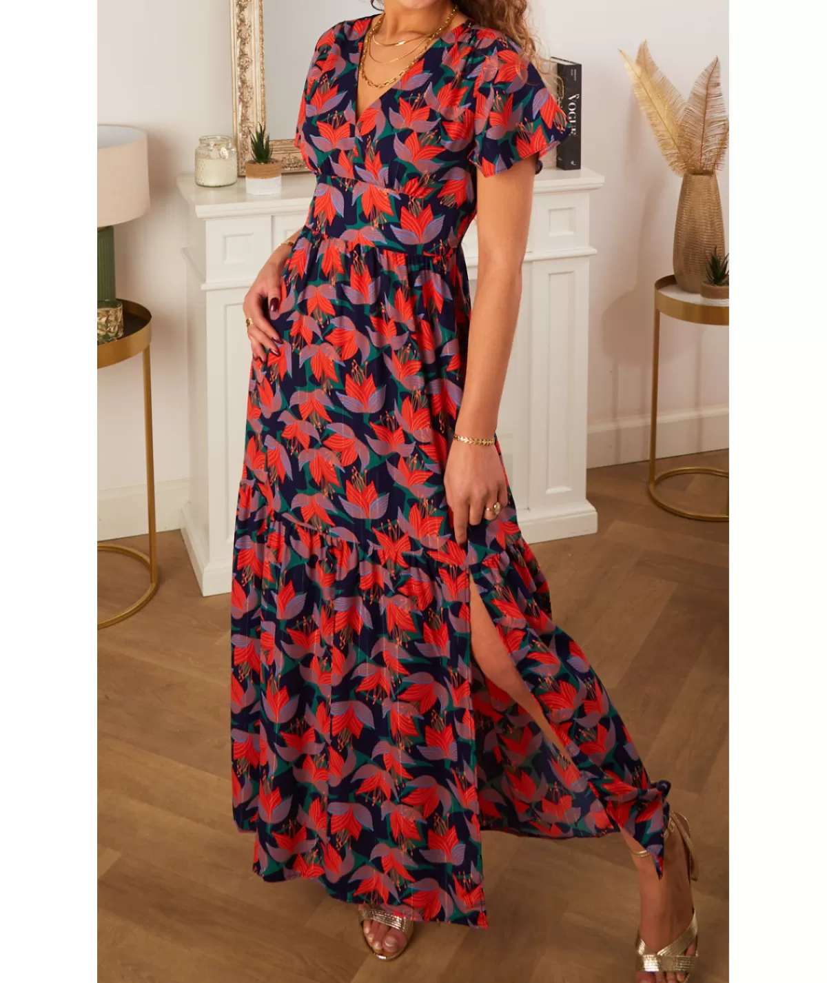 La boutique de Lilie Robes>ROBE YVIA LONGUE II Vert