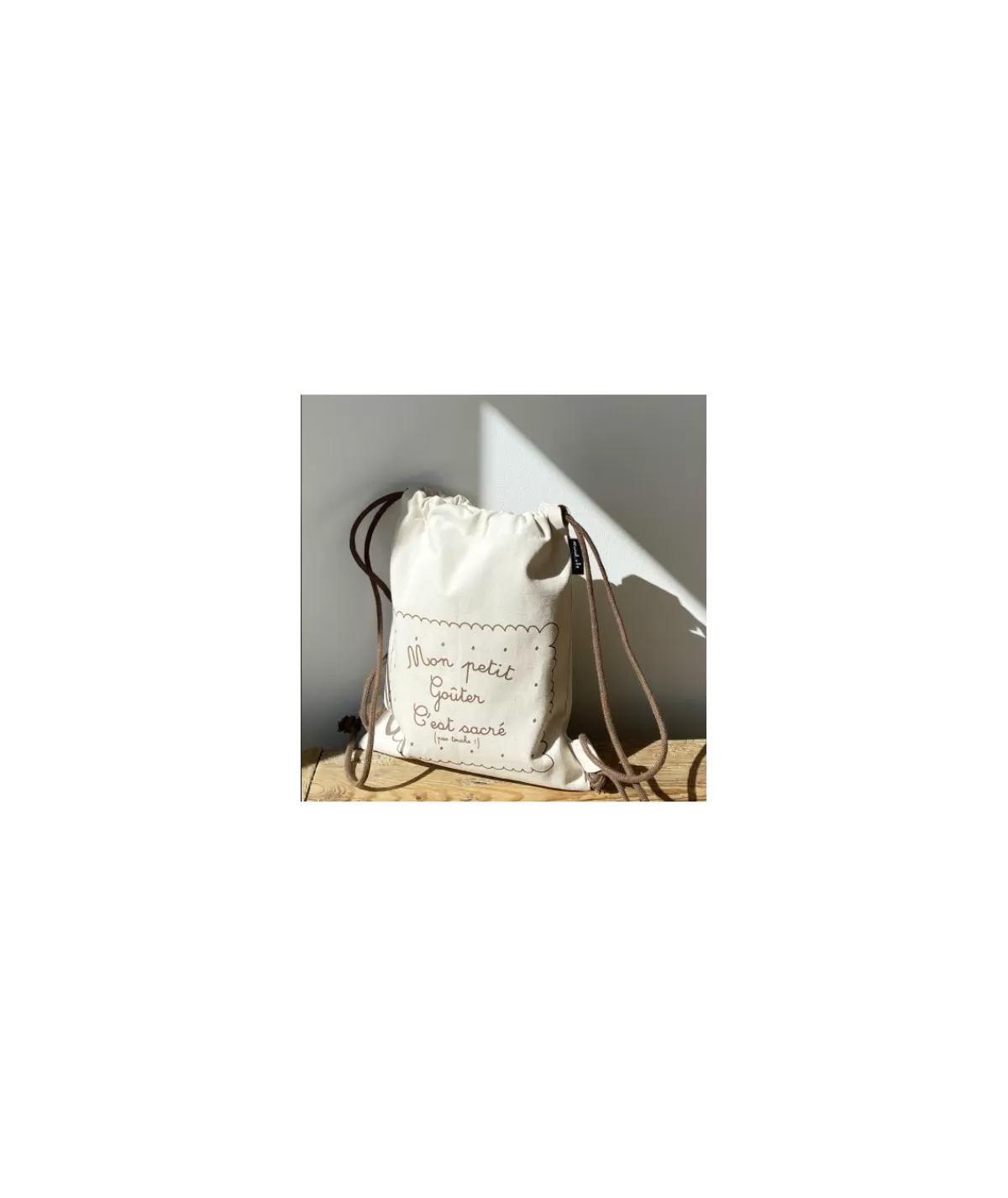 La boutique de Lilie Sacs / Idées Cadeaux>SAC A DOS MON PETIT GOUTER Beige