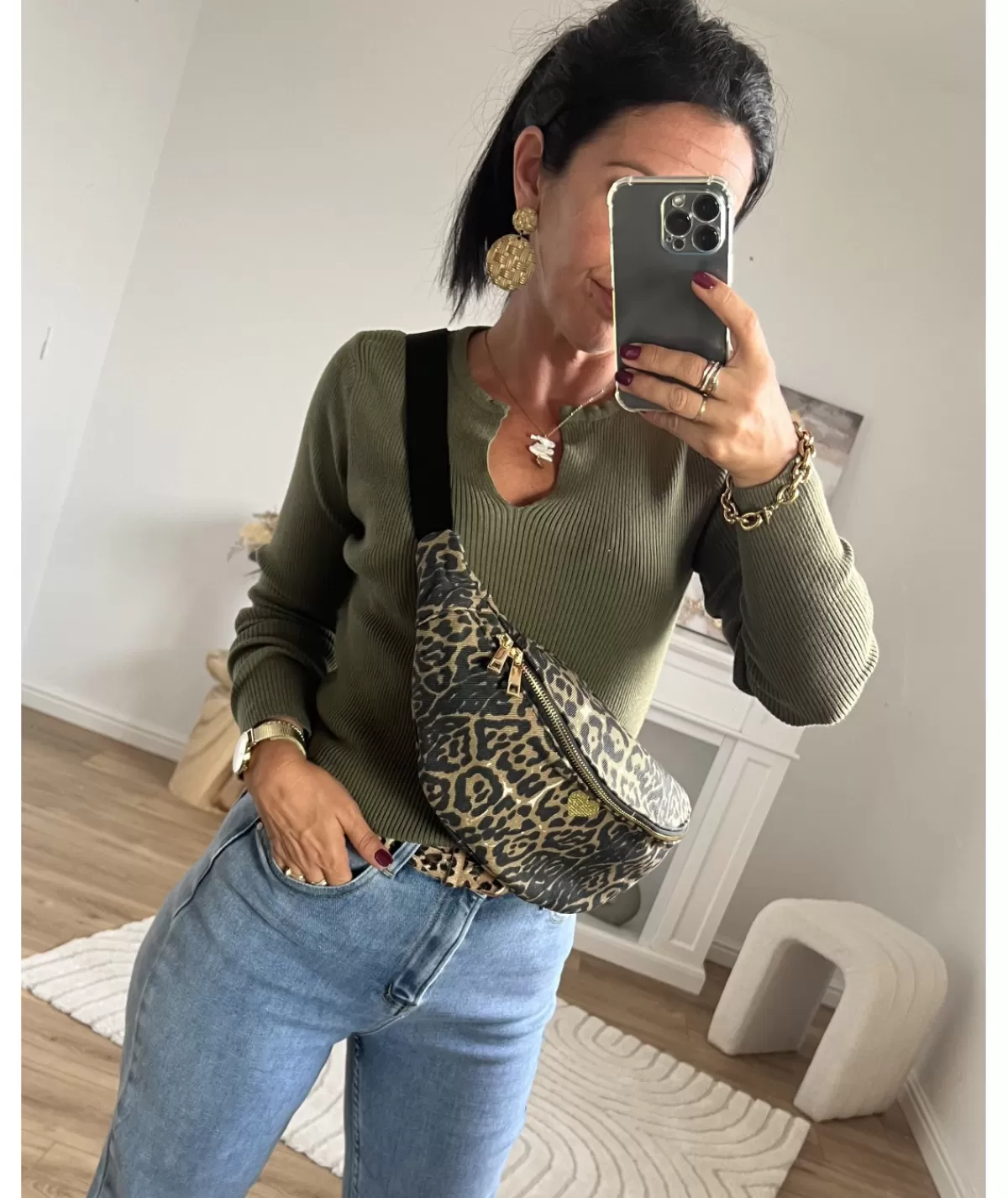 La boutique de Lilie Sacs / Idées Cadeaux>SAC BANANE BRITNEY Taupe