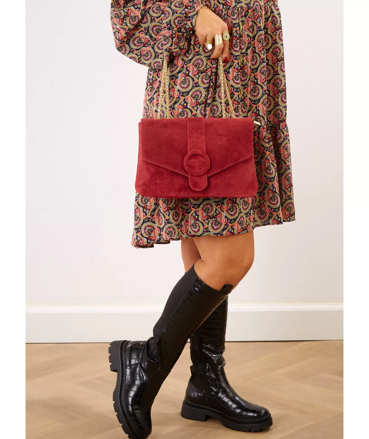 La boutique de Lilie Sacs / Idées Cadeaux>SAC CUIR ELISE Bordeaux