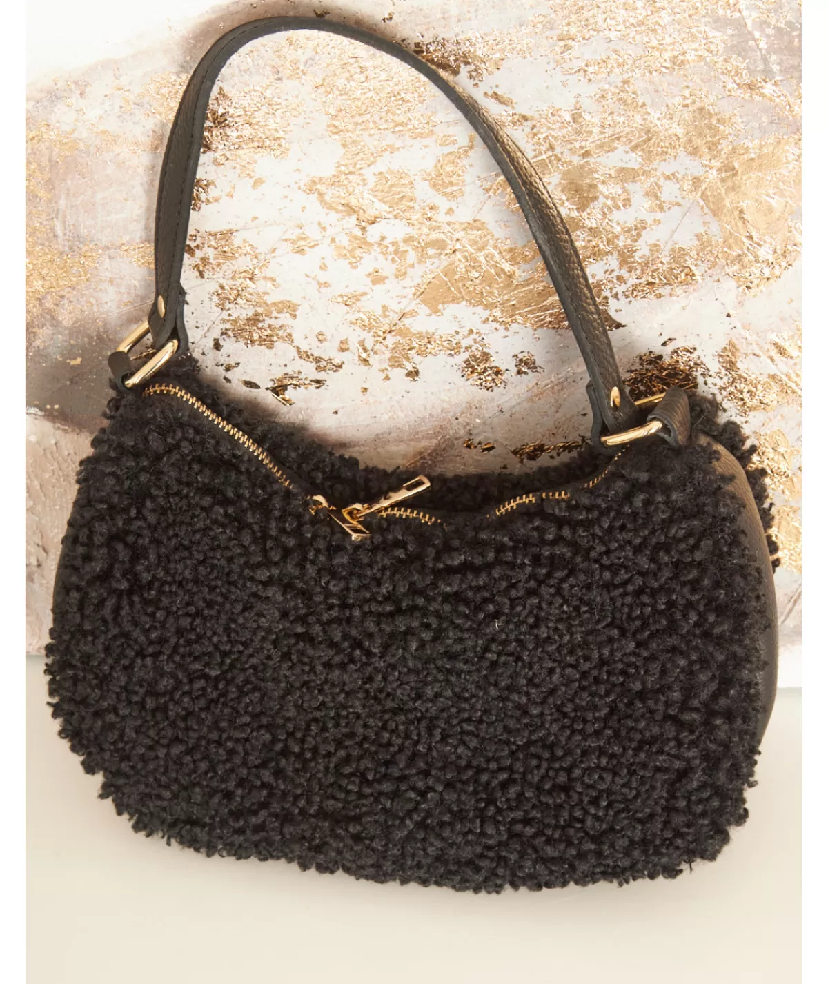 La boutique de Lilie Sacs / Idées Cadeaux>SAC EN CUIR SAMIA Noir