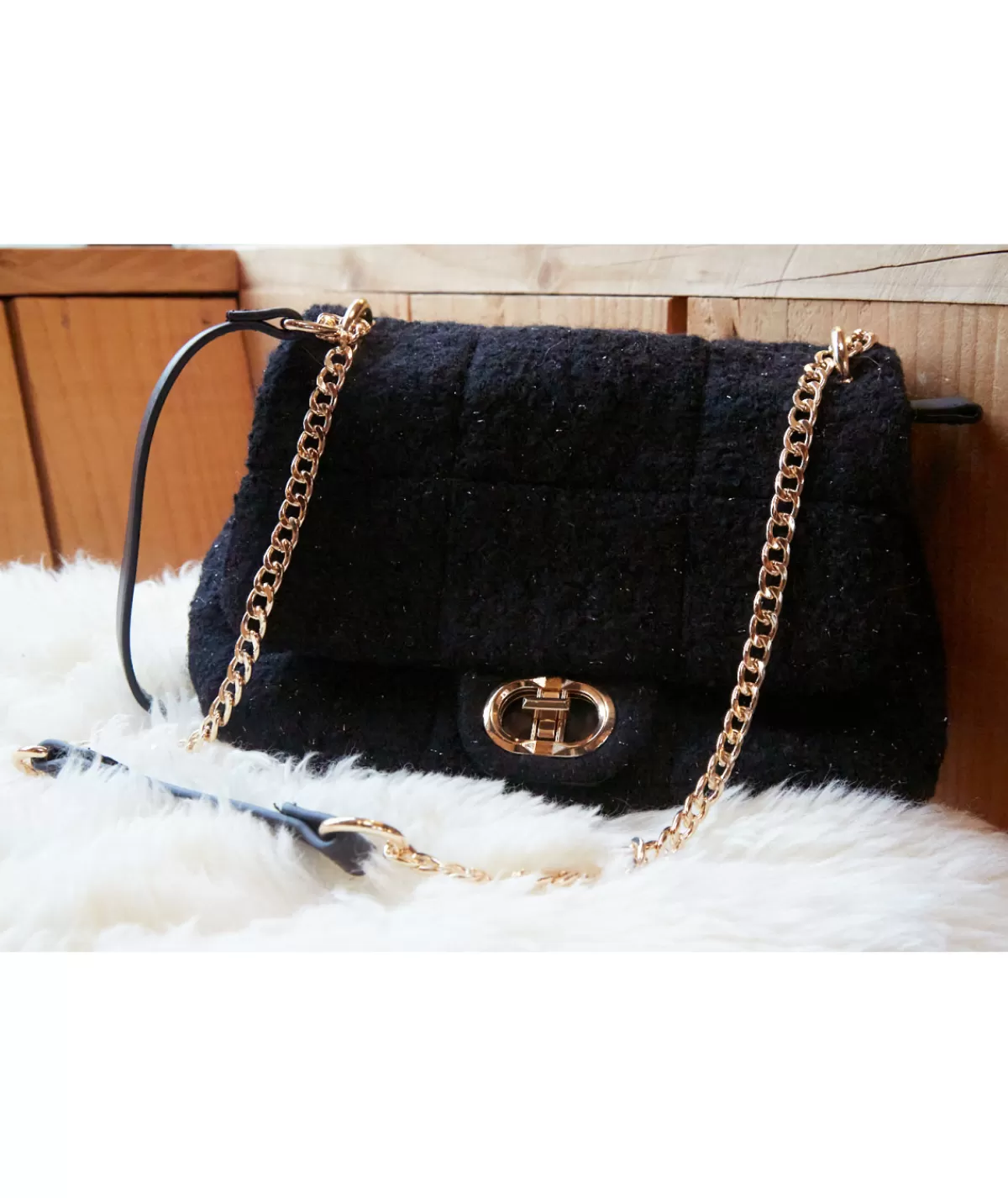La boutique de Lilie Sacs / Idées Cadeaux>SAC GEORGIA Noir