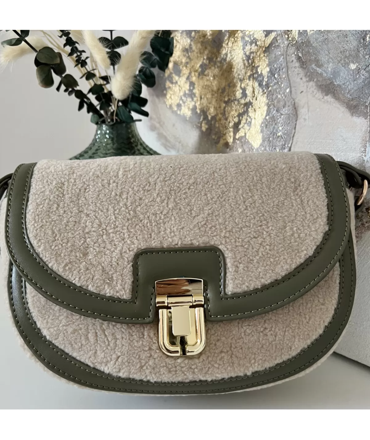 La boutique de Lilie Sacs / Idées Cadeaux>SAC ROSE MARIE Kaki