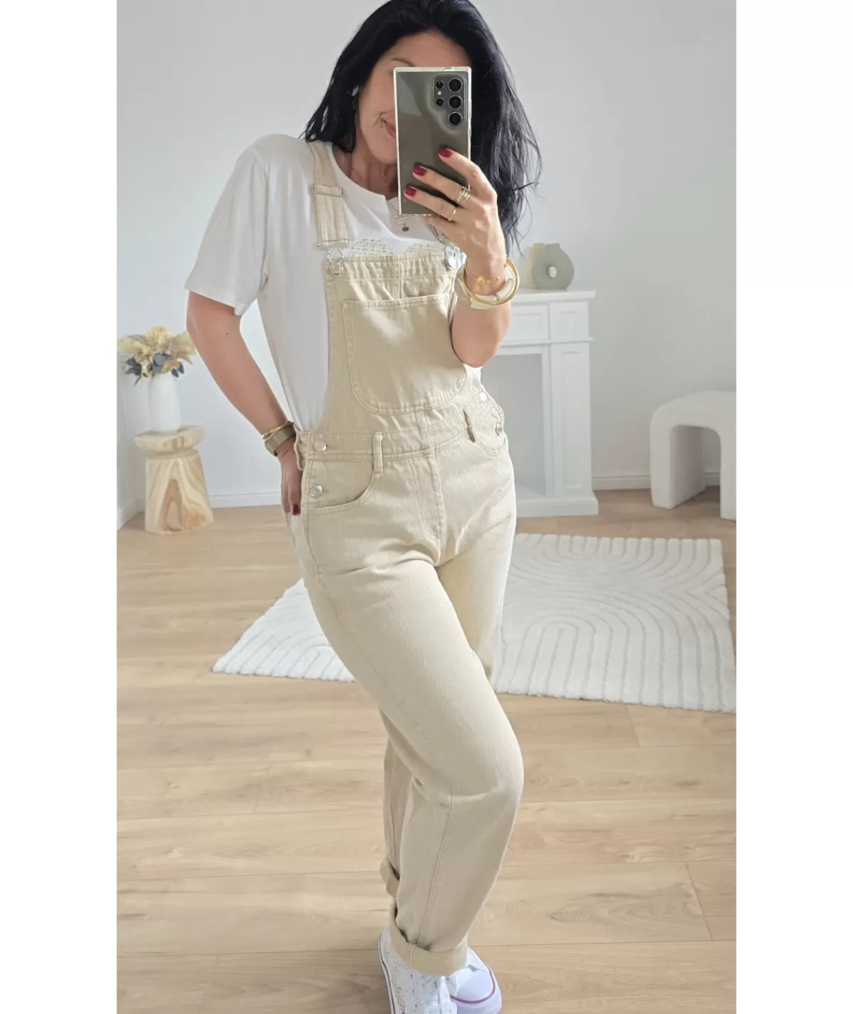 La boutique de Lilie Combinaisons>SALOPETTE GABRIELLA II Beige