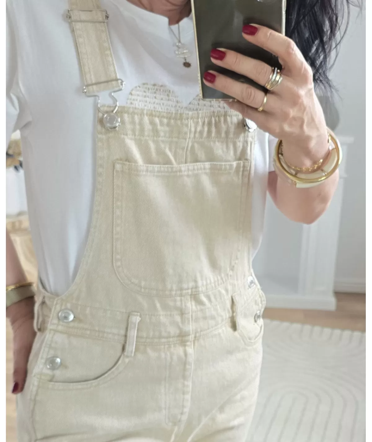 La boutique de Lilie Combinaisons>SALOPETTE GABRIELLA II Beige