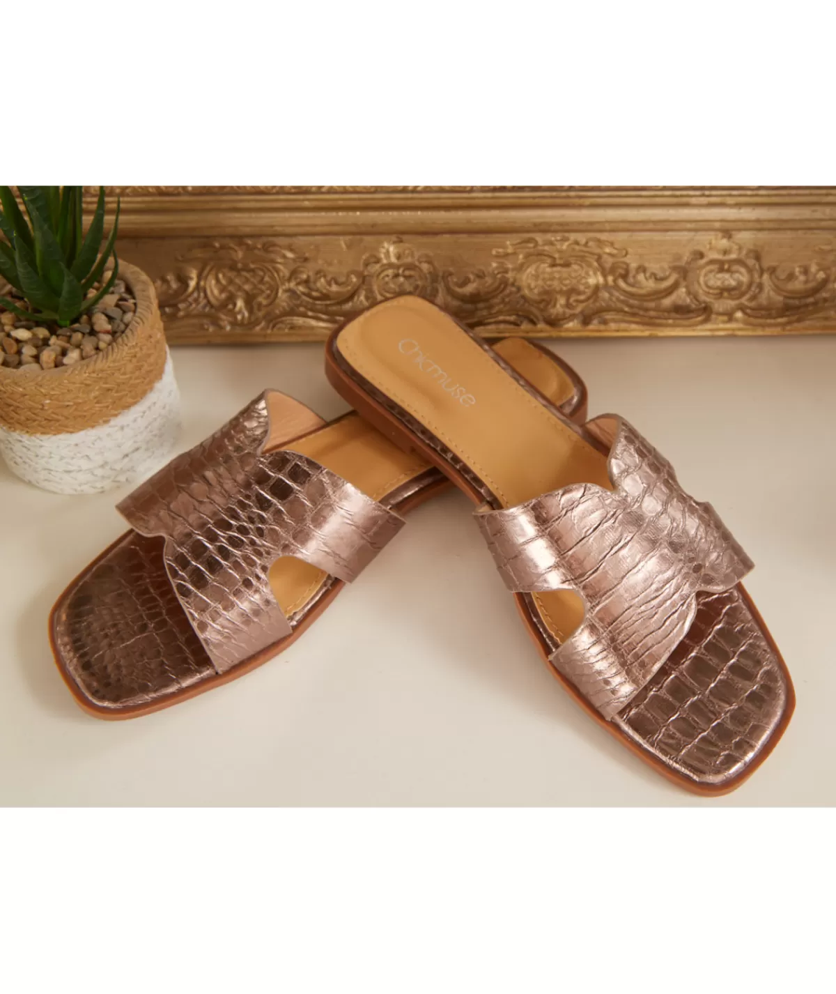 La boutique de Lilie Sandales & Espadrilles>SANDALES ALICIA BRONZE Marron