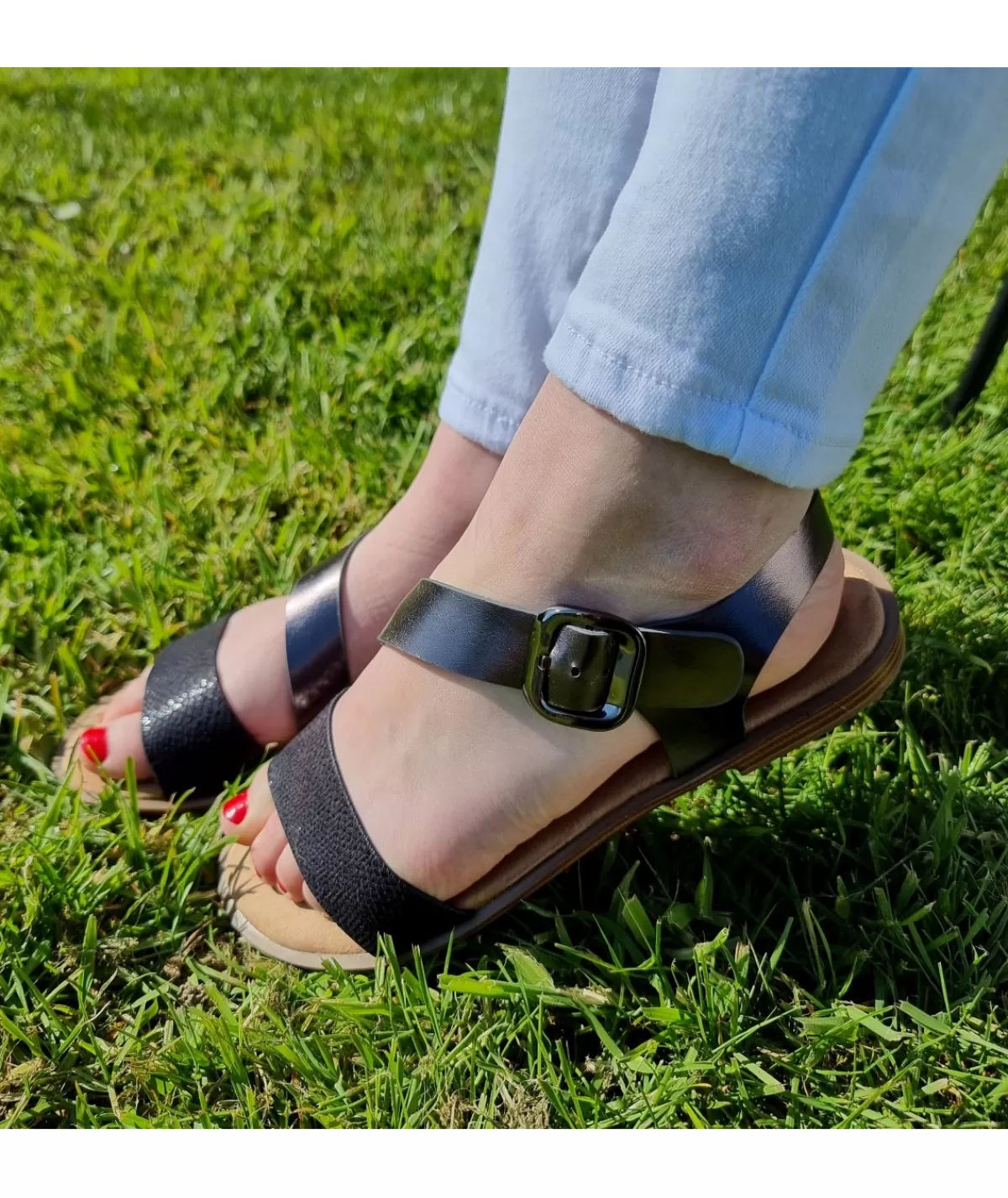 La boutique de Lilie Sandales & Espadrilles>SANDALES BRENDA Noir