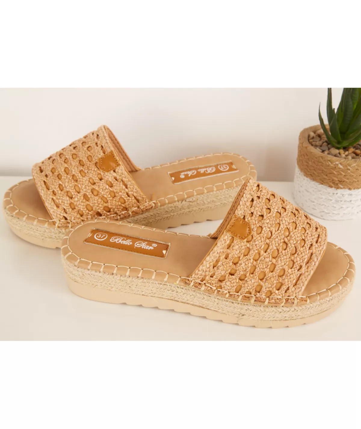 La boutique de Lilie Sandales & Espadrilles>SANDALES ISIA Camel